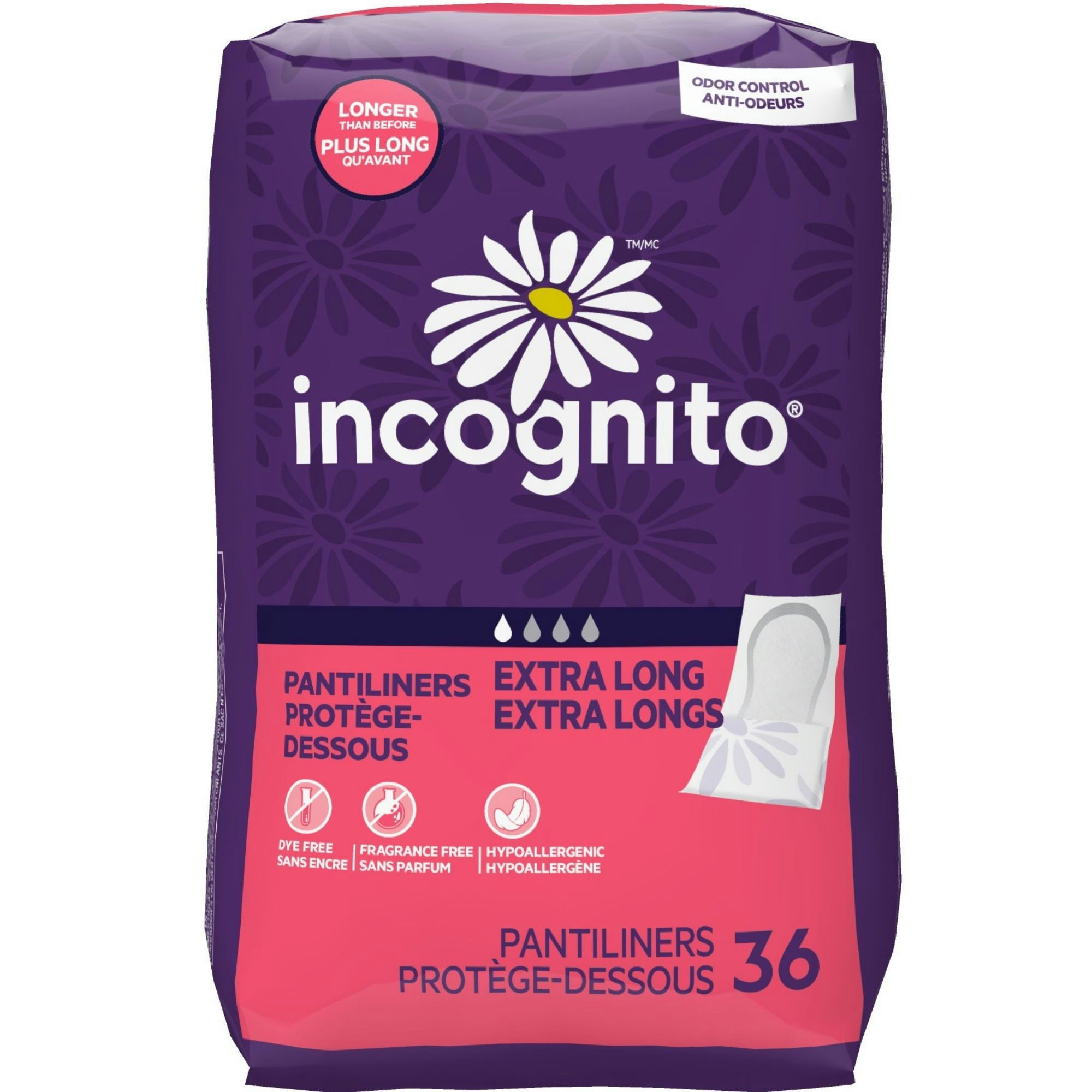 Incognito Panty Liners, Regular Absorbency