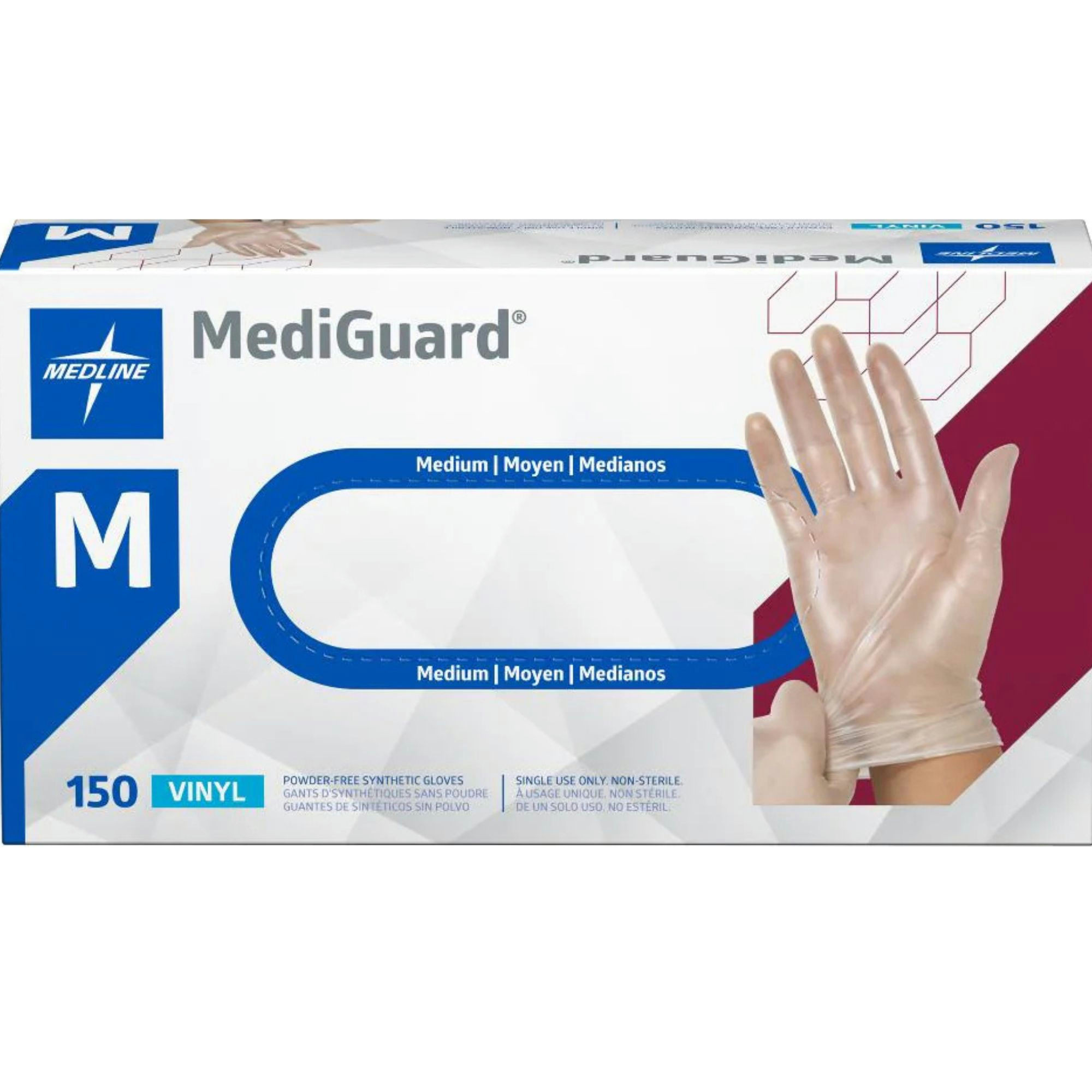 MediGuard Non-Sterile Vinyl Synthetic Exam Glove