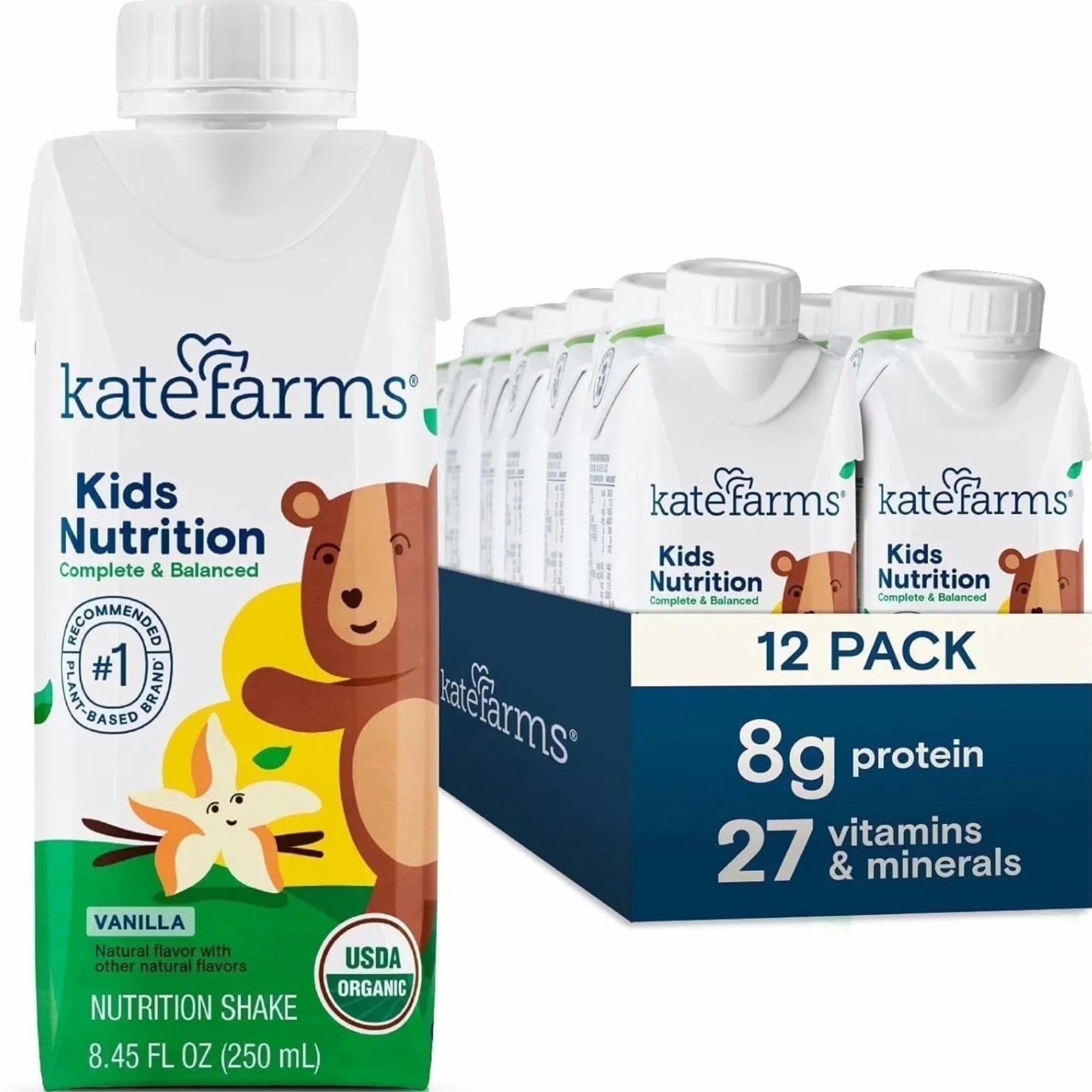 Kate Farms Pediatric Nutrition Shake, 8.45 oz.