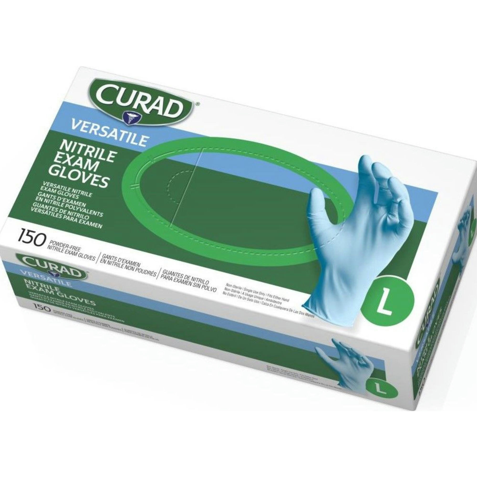 Curad Powder-Free Textured Nitrile Exam Gloves