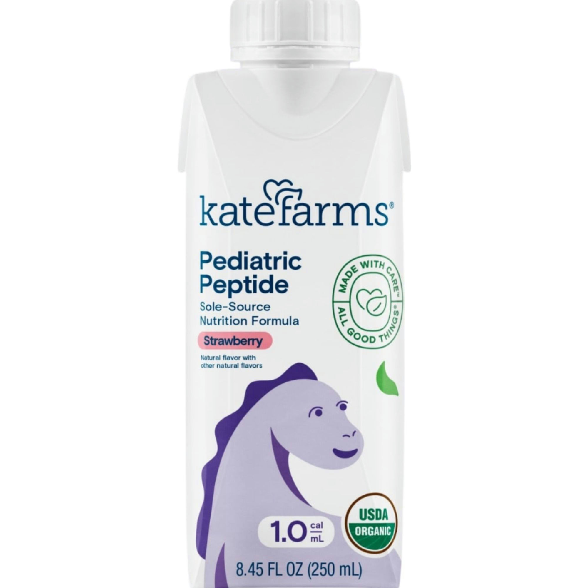 Kate Farms Pediatric Peptide 1.0 Sole-Source Nutrition Formula, Vanilla, 8.45 oz.