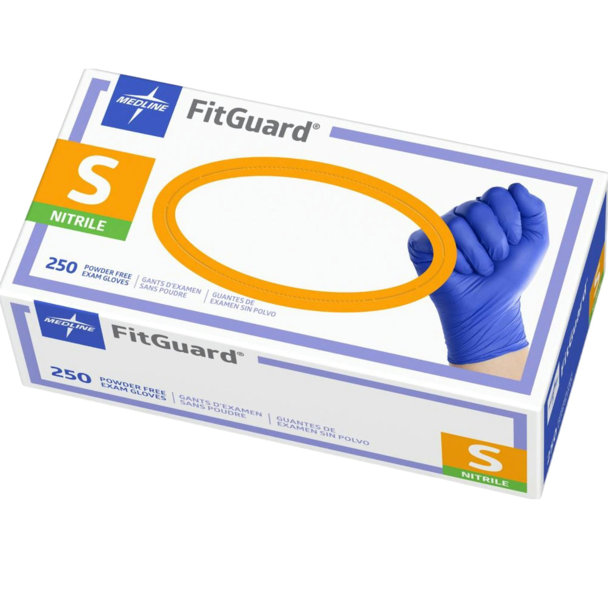 Medline FitGuard Nitrile Powder Free Exam Gloves