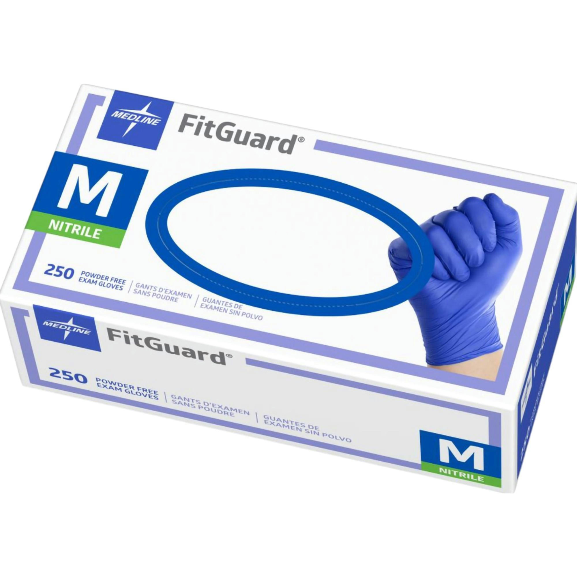 Medline FitGuard Nitrile Powder Free Exam Gloves