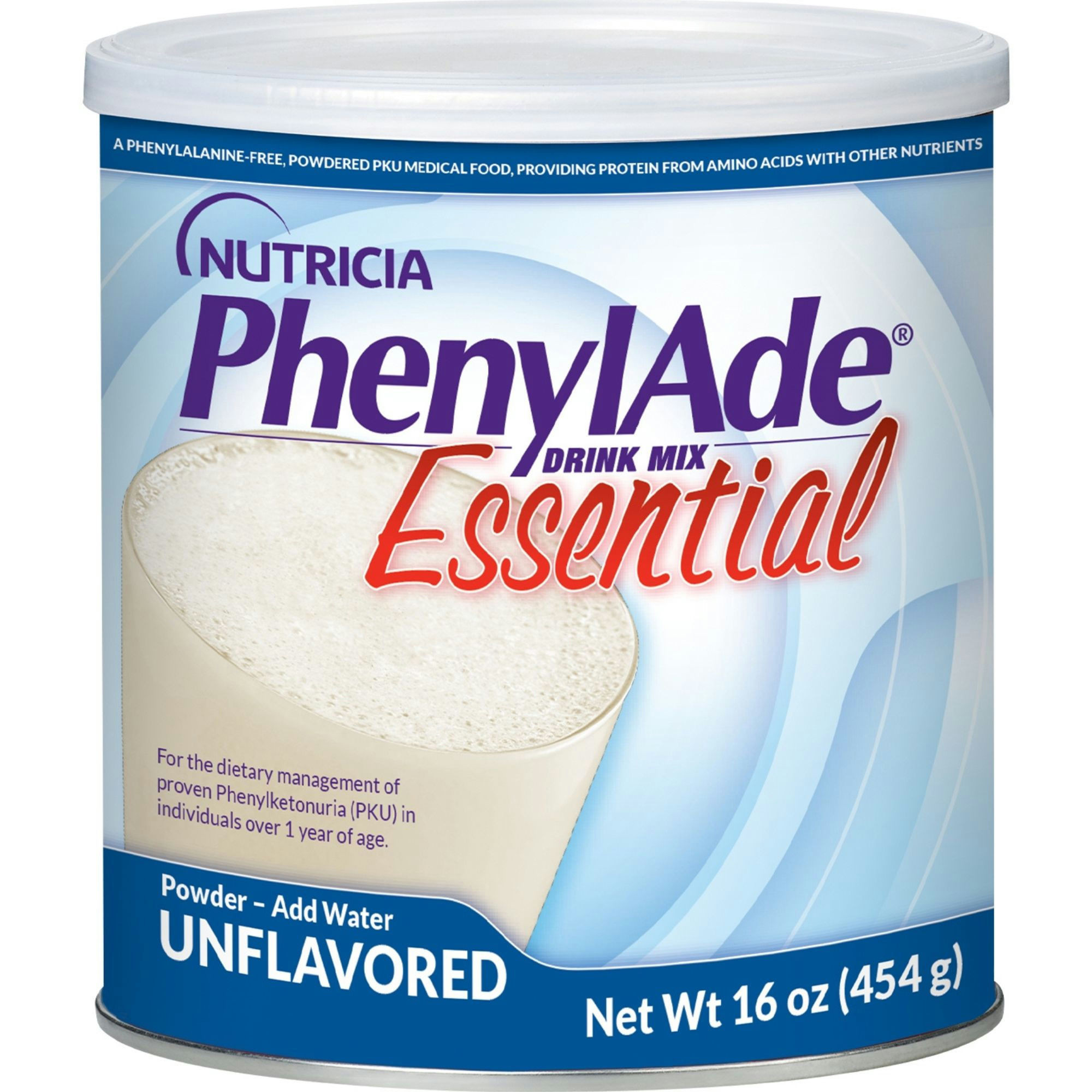 Nutricia PhenylAde Essential PKU Powdered Drink Mix, Unflavored, 1 lb