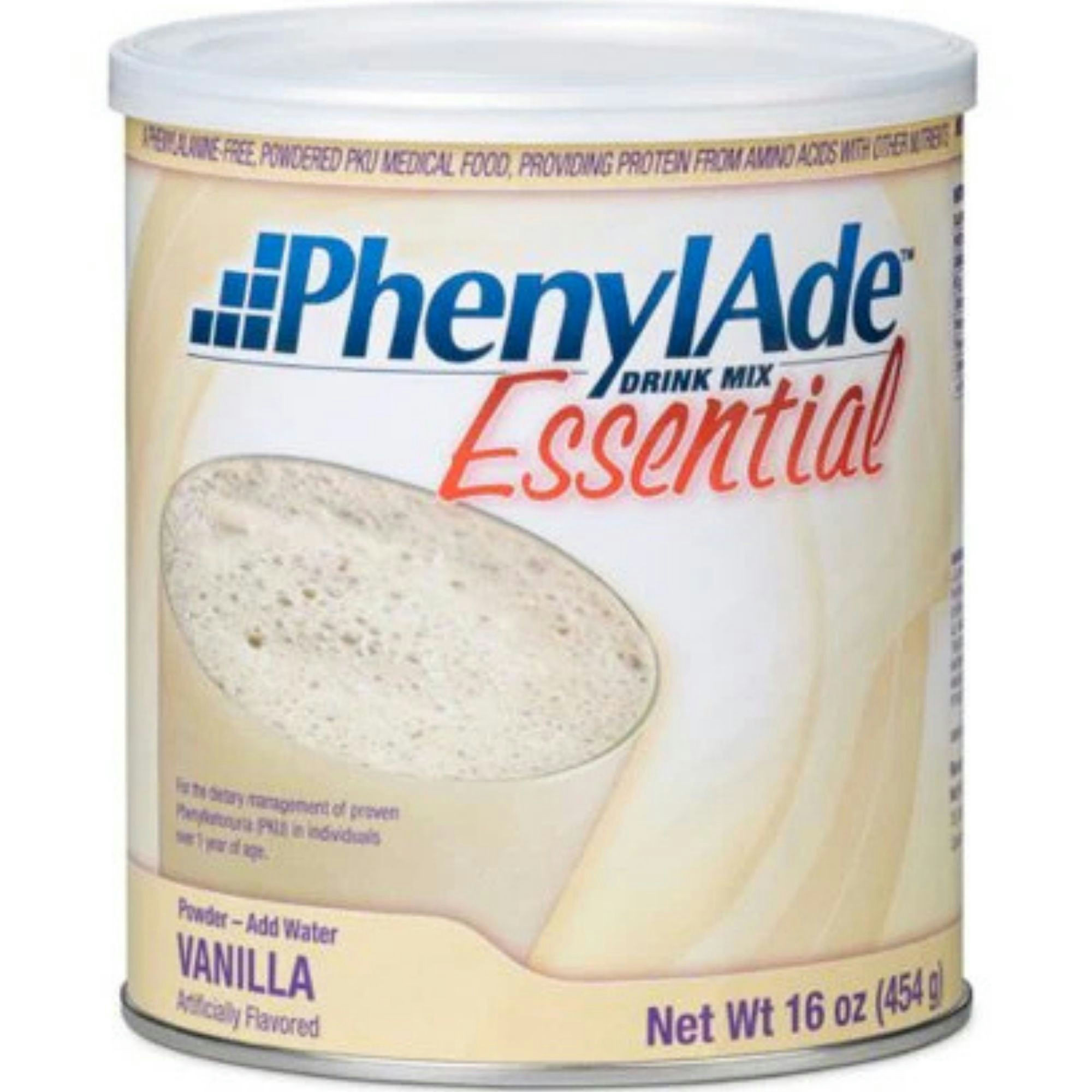 PhenylAde Essential PKU Powdered Drink Mix, Vanilla, 1 lb