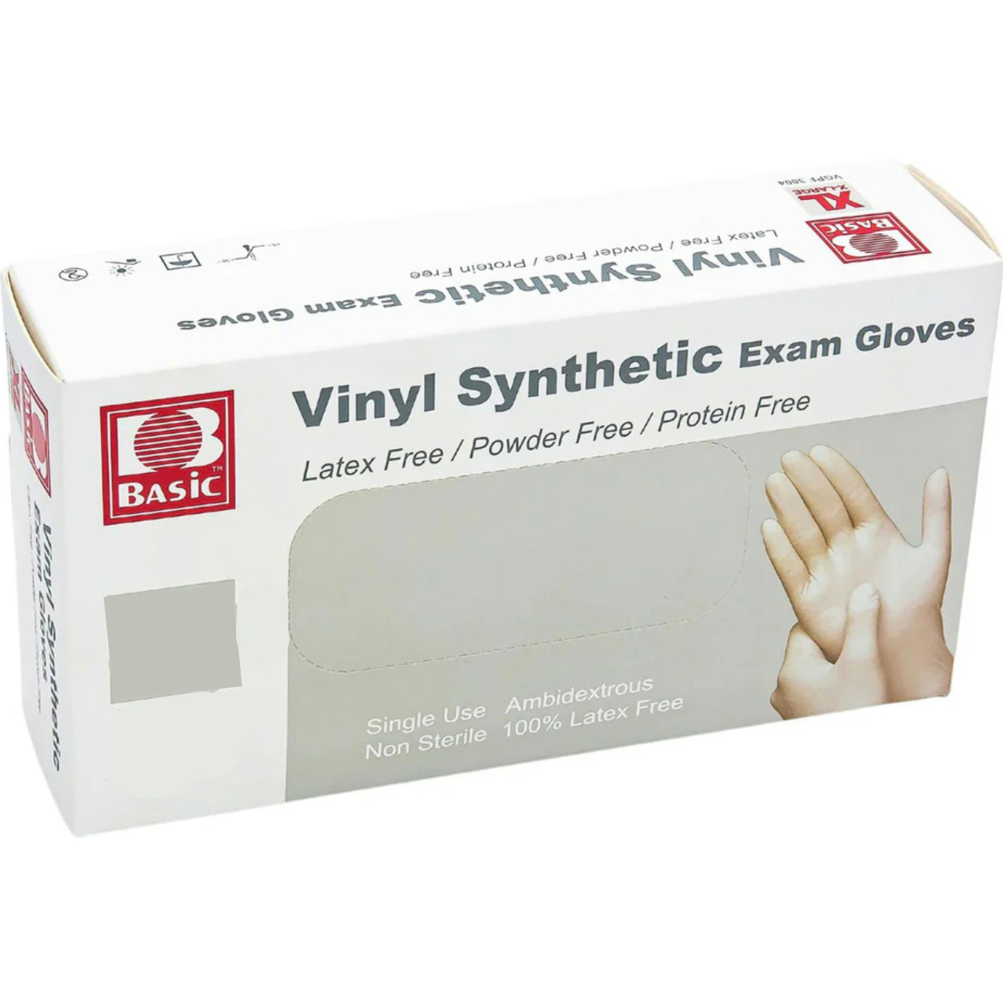 Synguard Vinyl Synthetic Powder-Free Exam Gloves