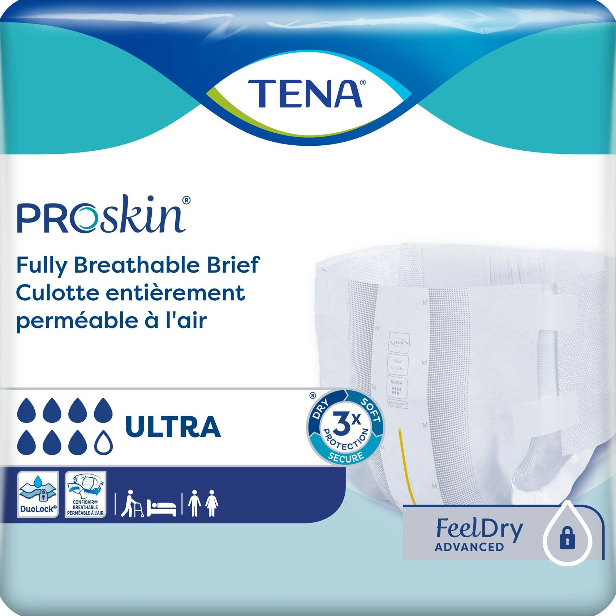 TENA ProSkin Ultra Adult Incontinence Brief, Heavy Absorbency