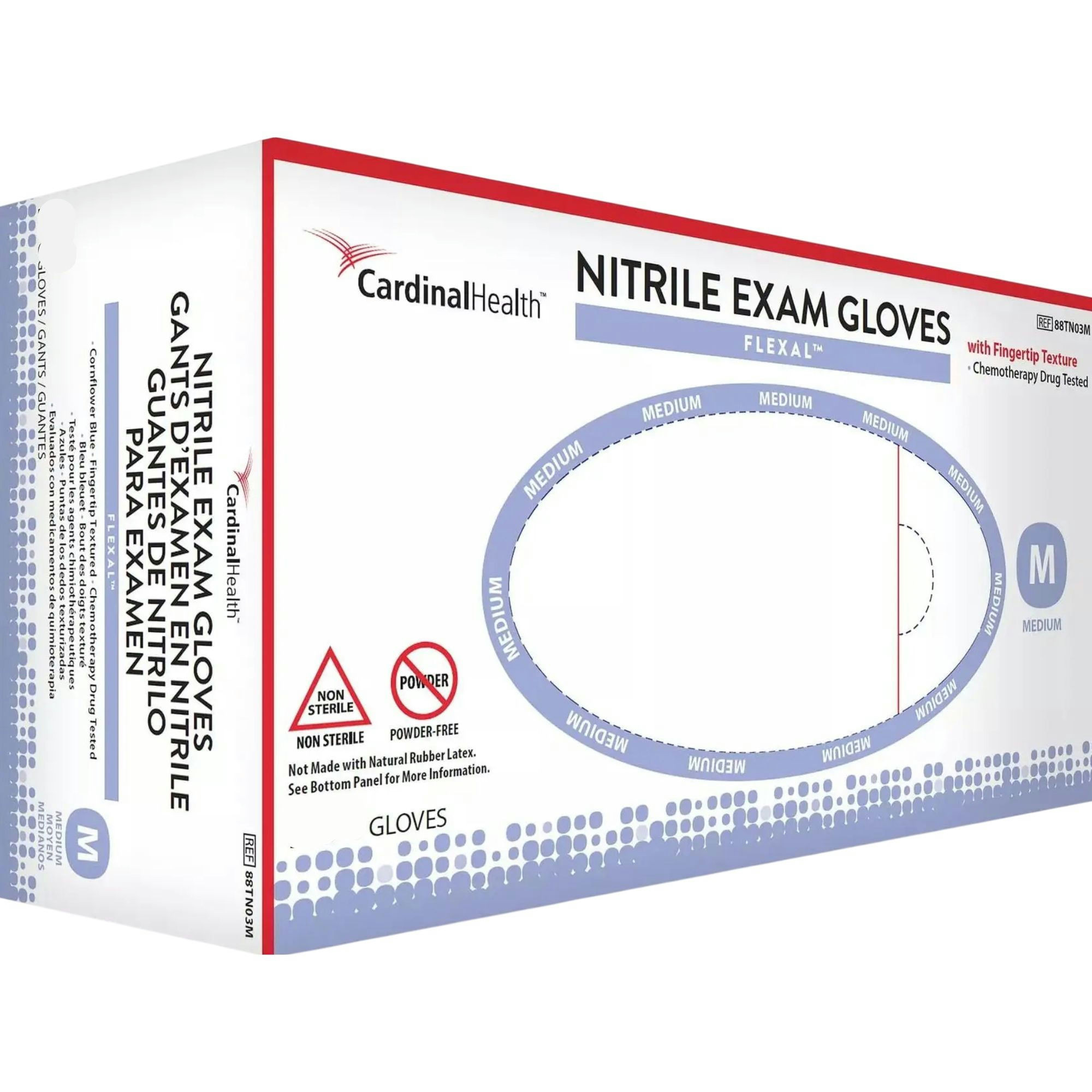 Cardinal Health Flexal Feel Nitrile Exam Gloves, Powder-free