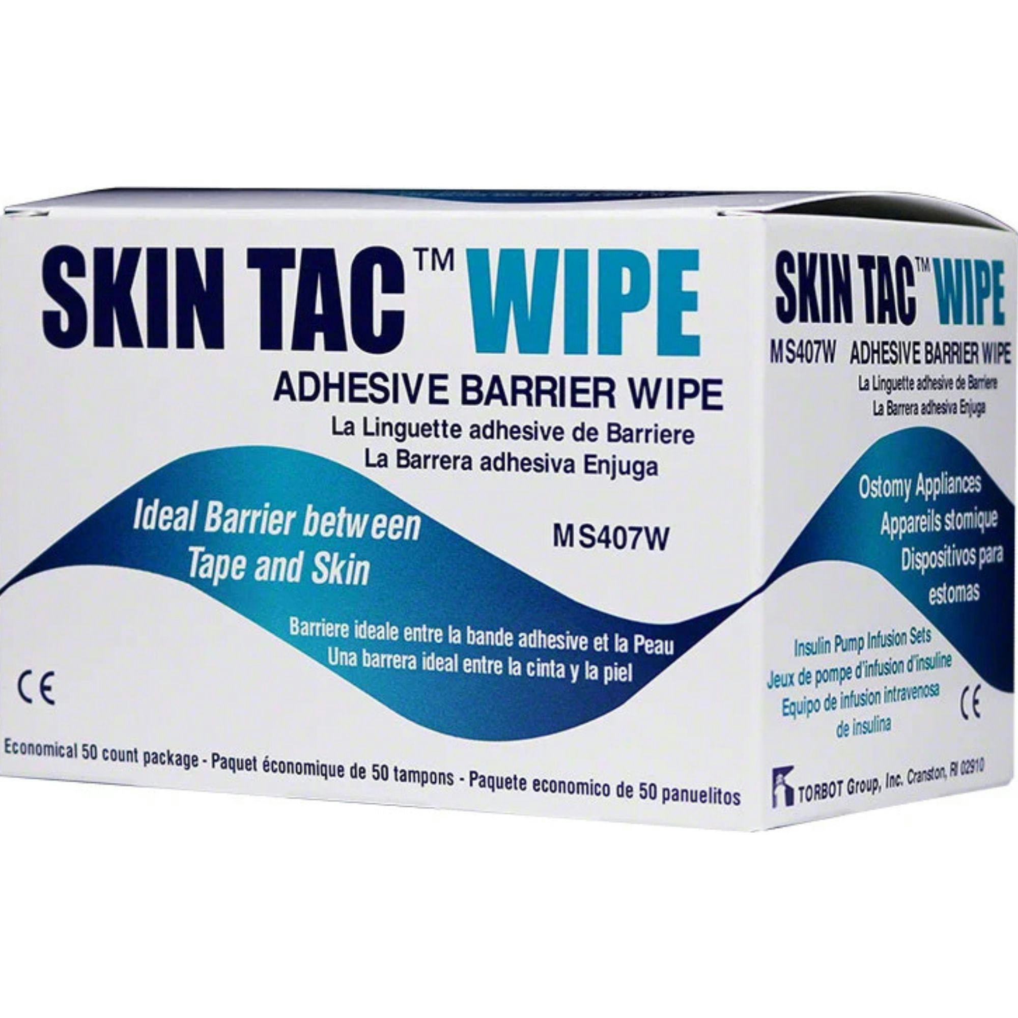 Skin Tac Wipe Adhesive Barrier Wipe