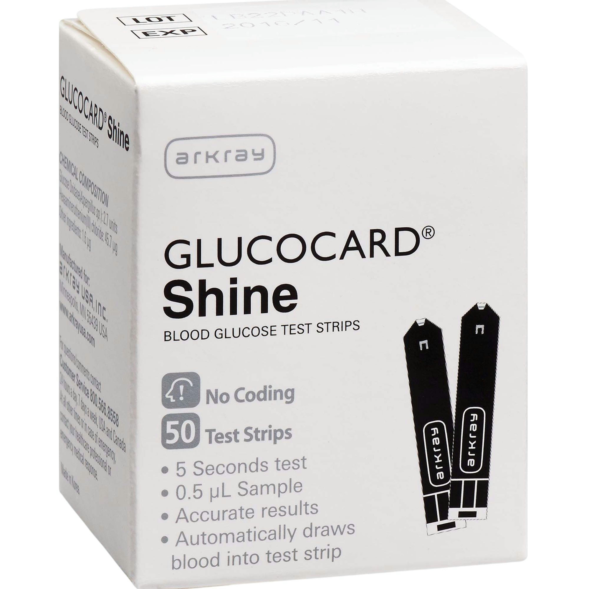 Arkray Glucocard Shine Blood Glucose Test Strips