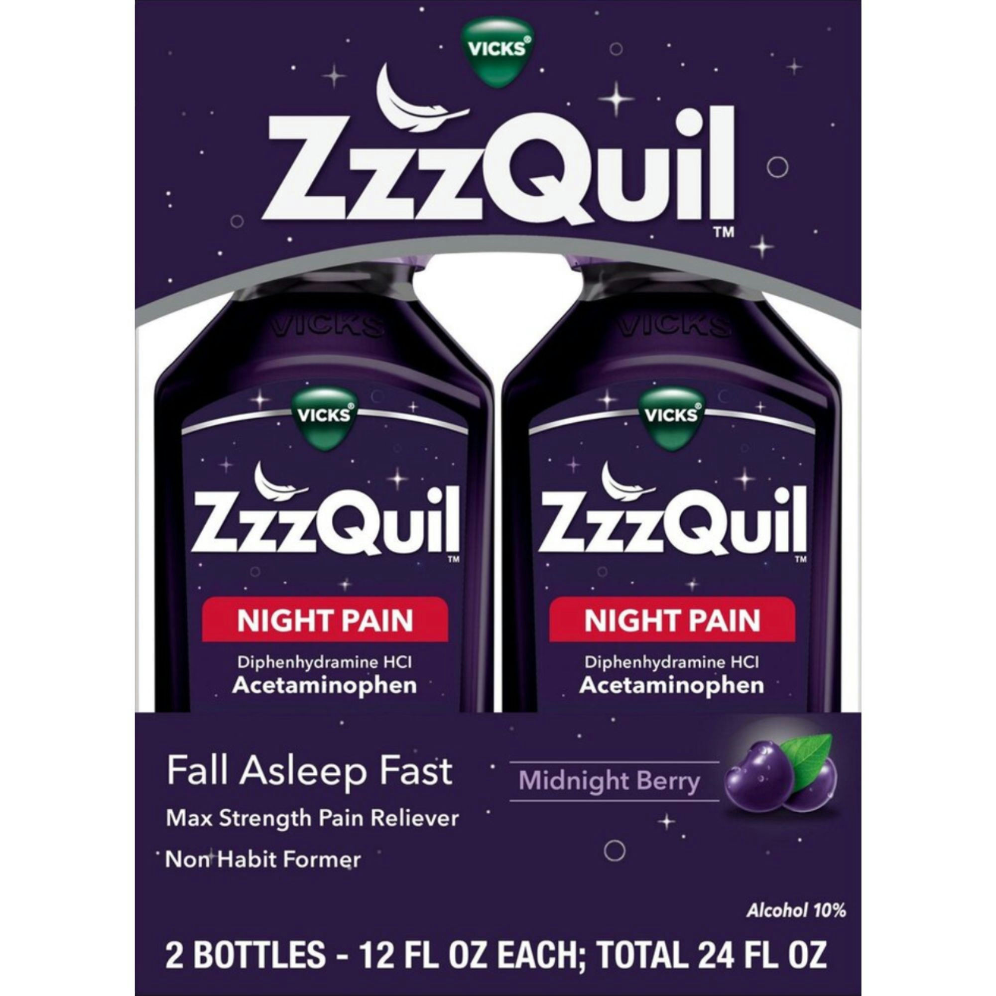 Vicks ZzzQuil Nighttime Pain Relief Sleep Aid Liquid