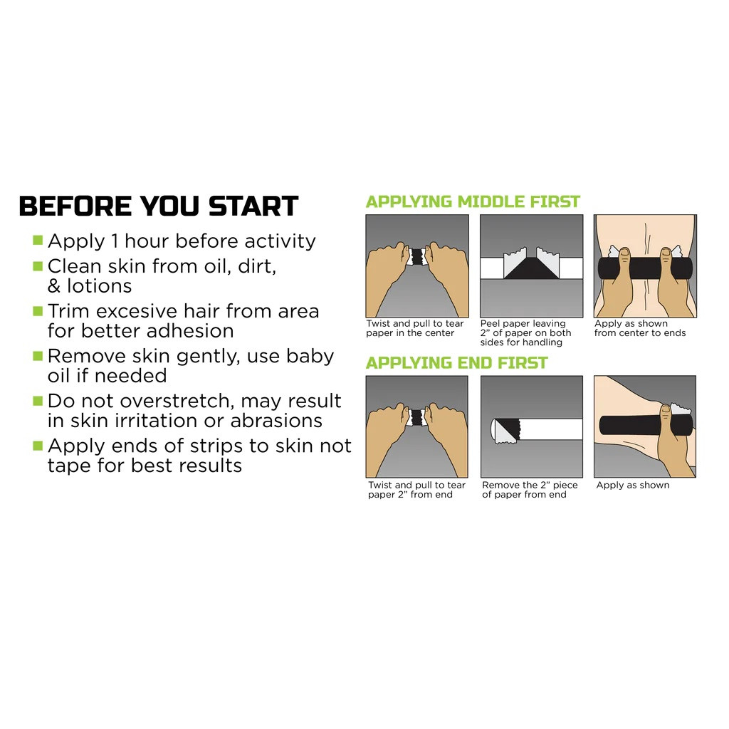 Green Drop Professional Kinesiology Infused Tape