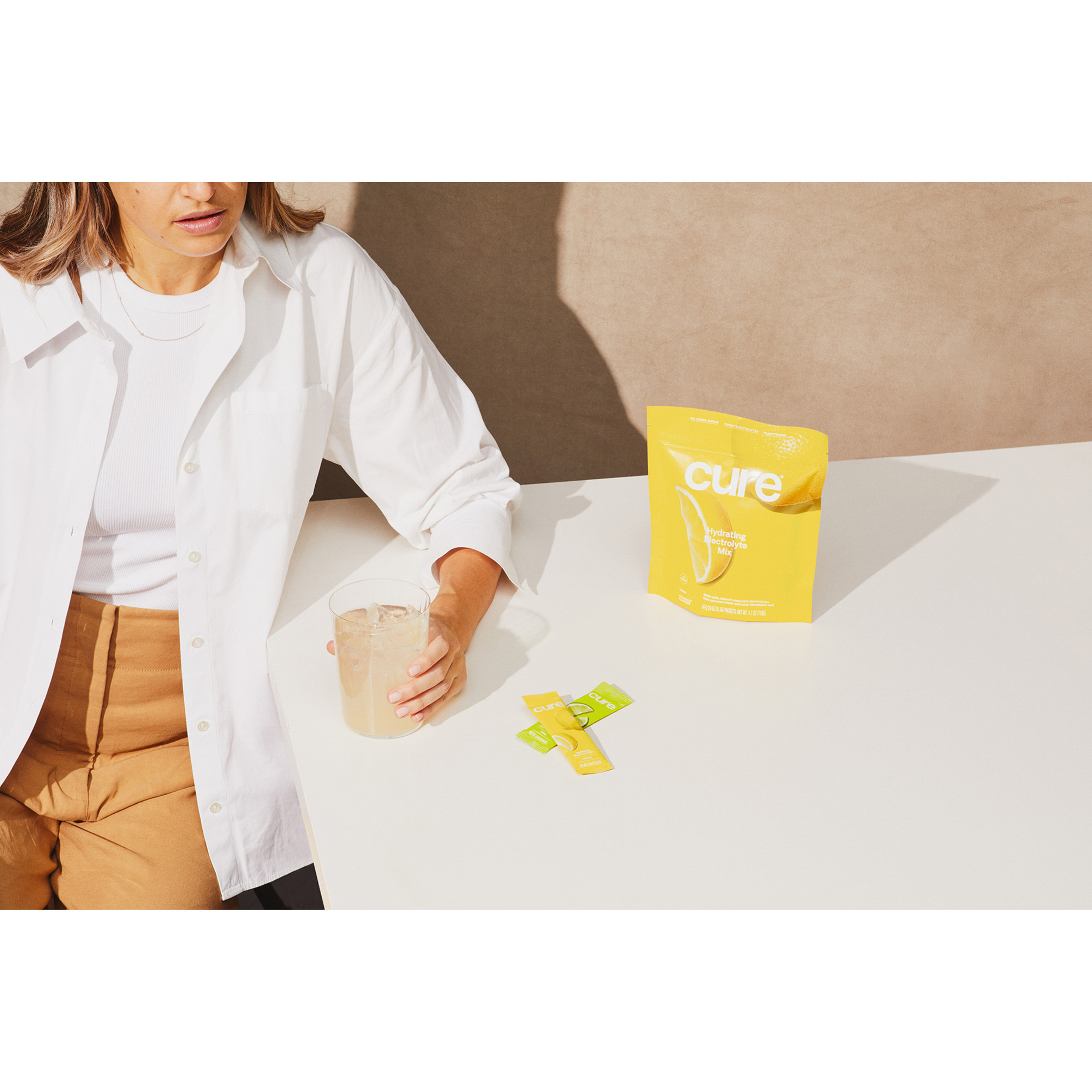 Cure Hydration Electrolyte Drink Mix, Lemonade