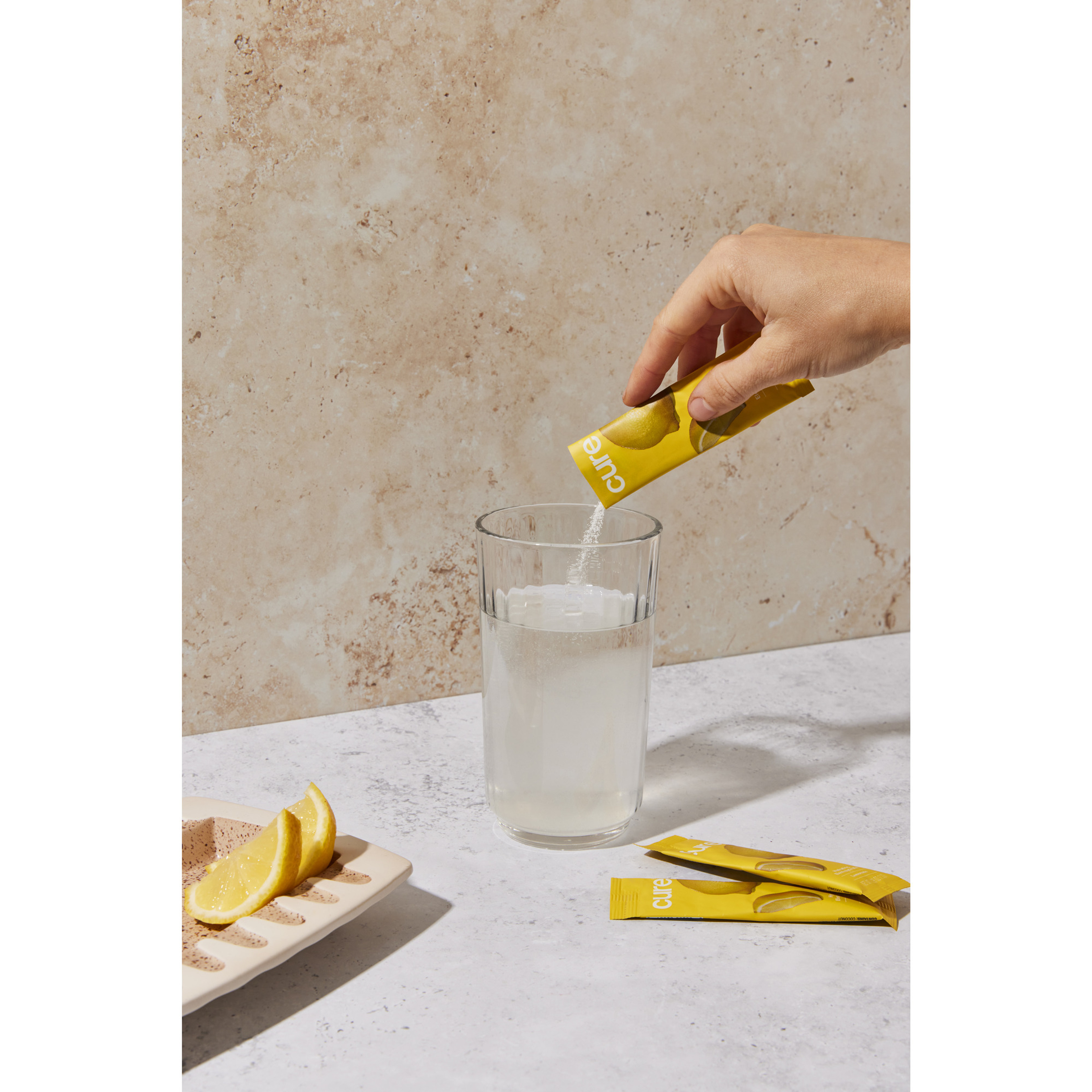Cure Hydration Electrolyte Drink Mix, Lemonade