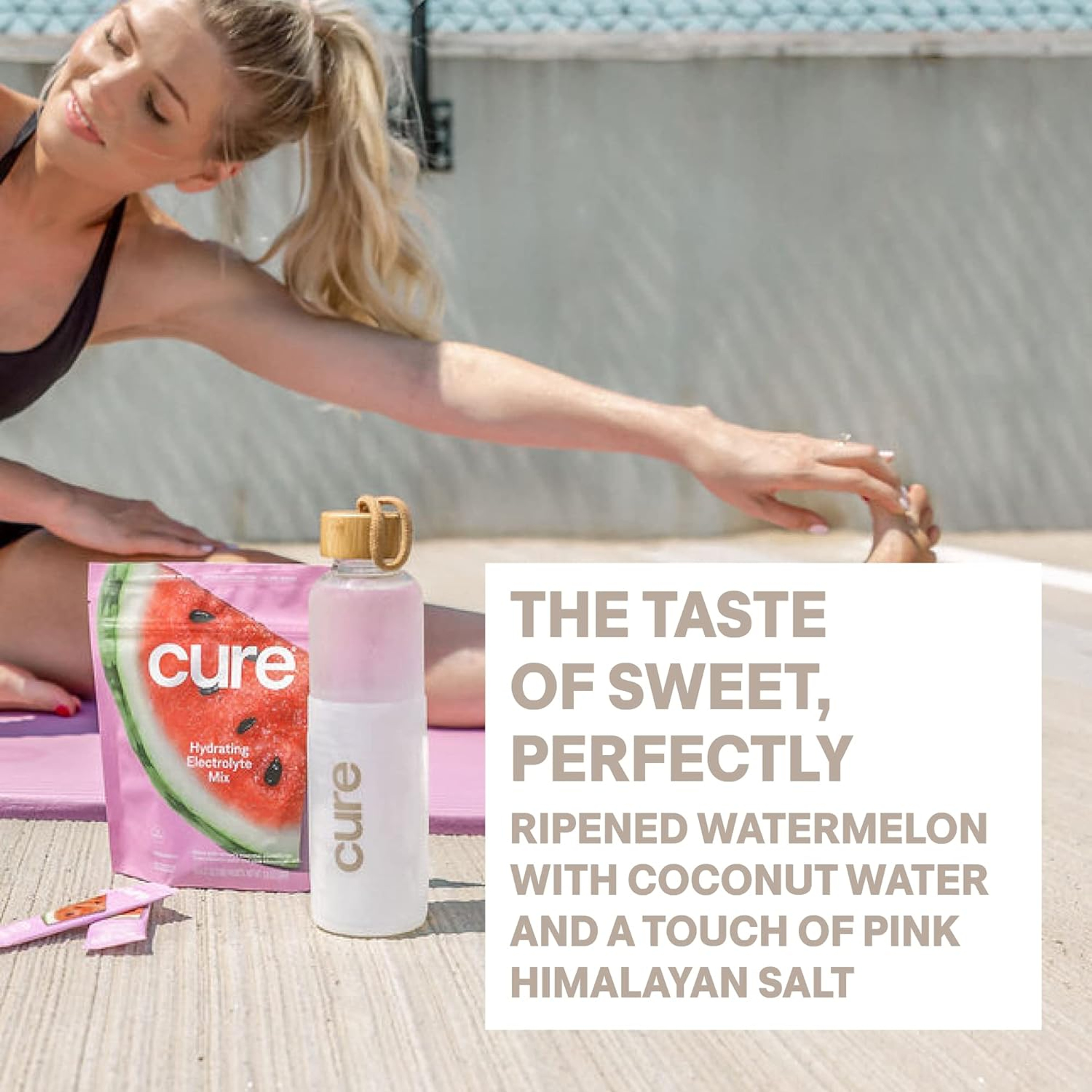 Cure Hydration Electrolyte Drink Mix, Watermelon