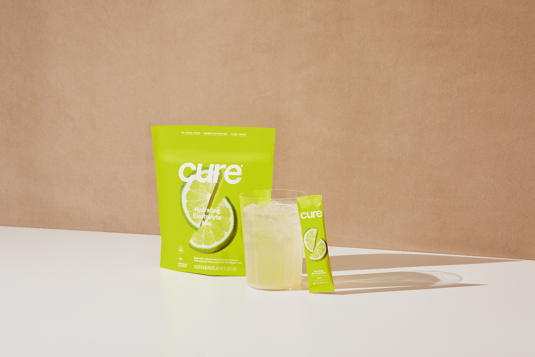 Cure Hydration Electrolyte Drink Mix, Lime