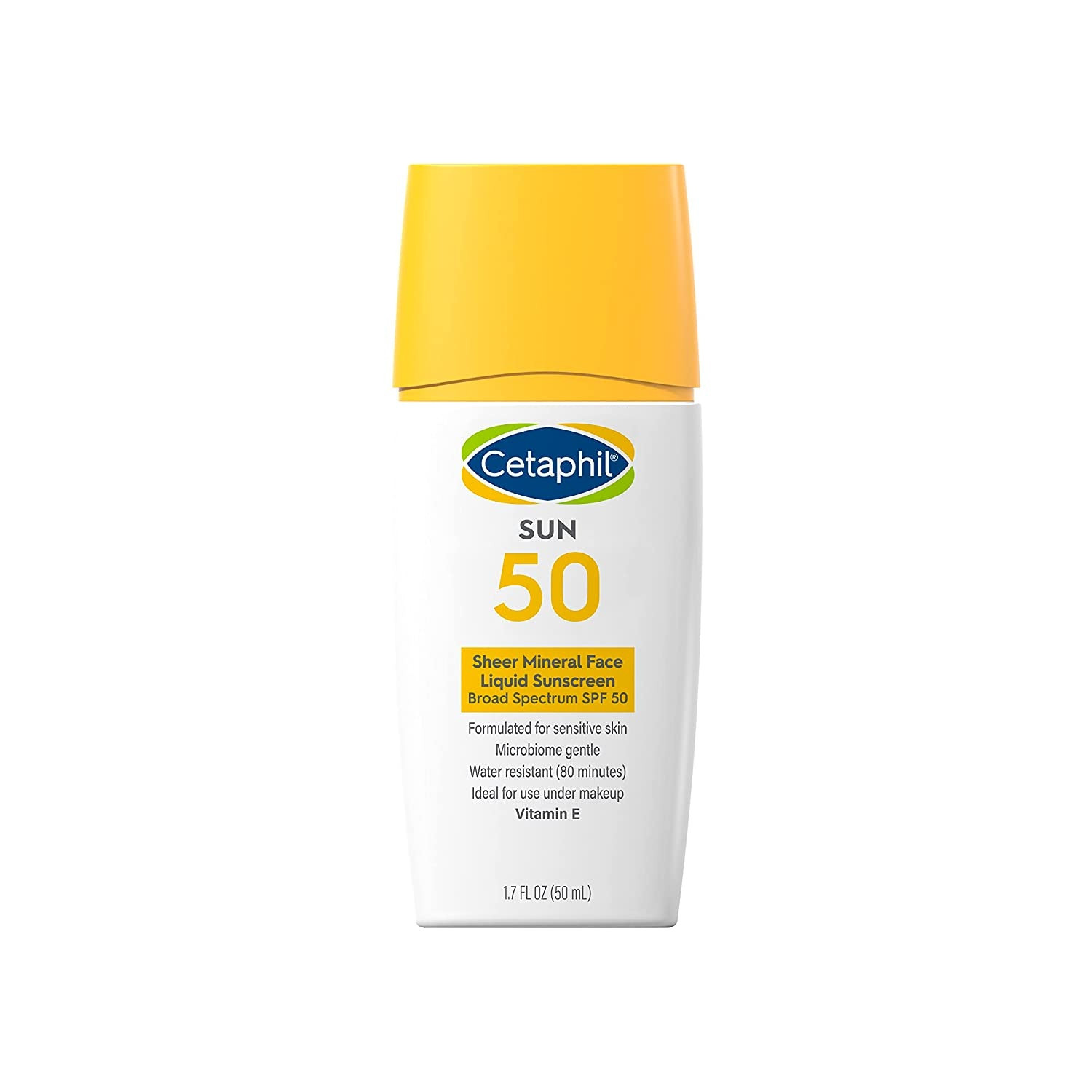 Cetaphil Sheer Mineral Sunscreen Face Liquid Broad Spectrum SPF 50