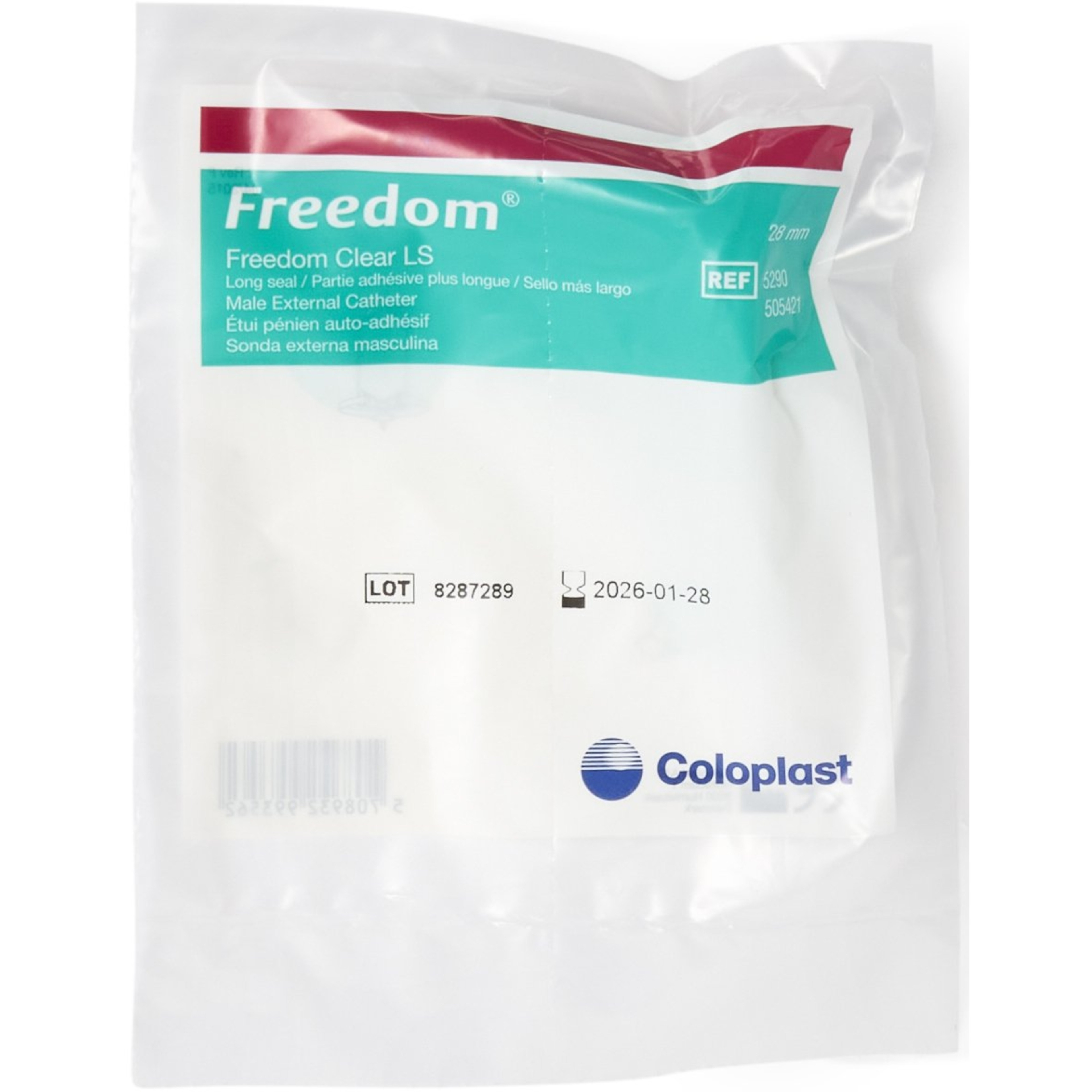 Coloplast Freedom Clear LS Male External Catheter