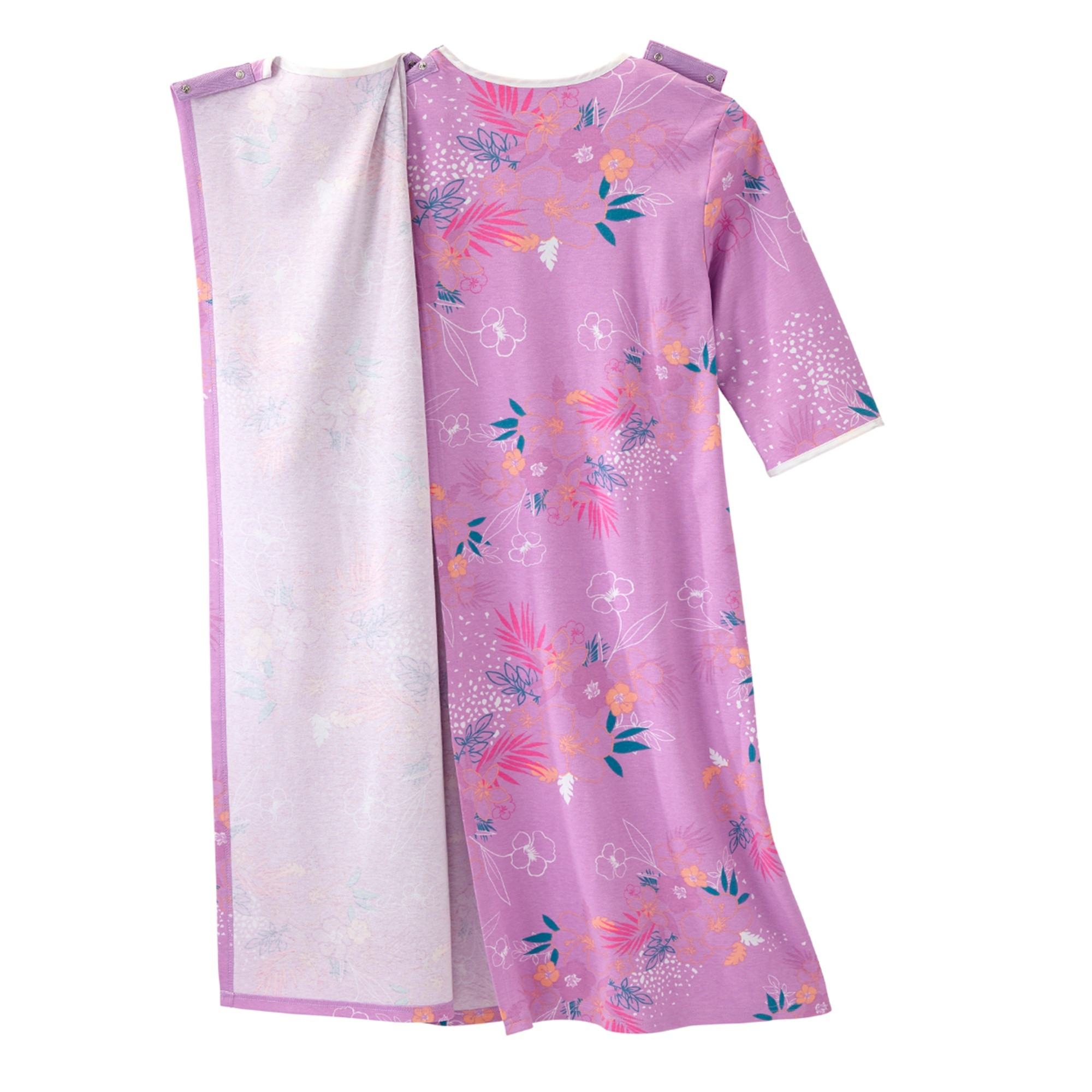Silverts Women's Soft Hospital Gowns, Tropical