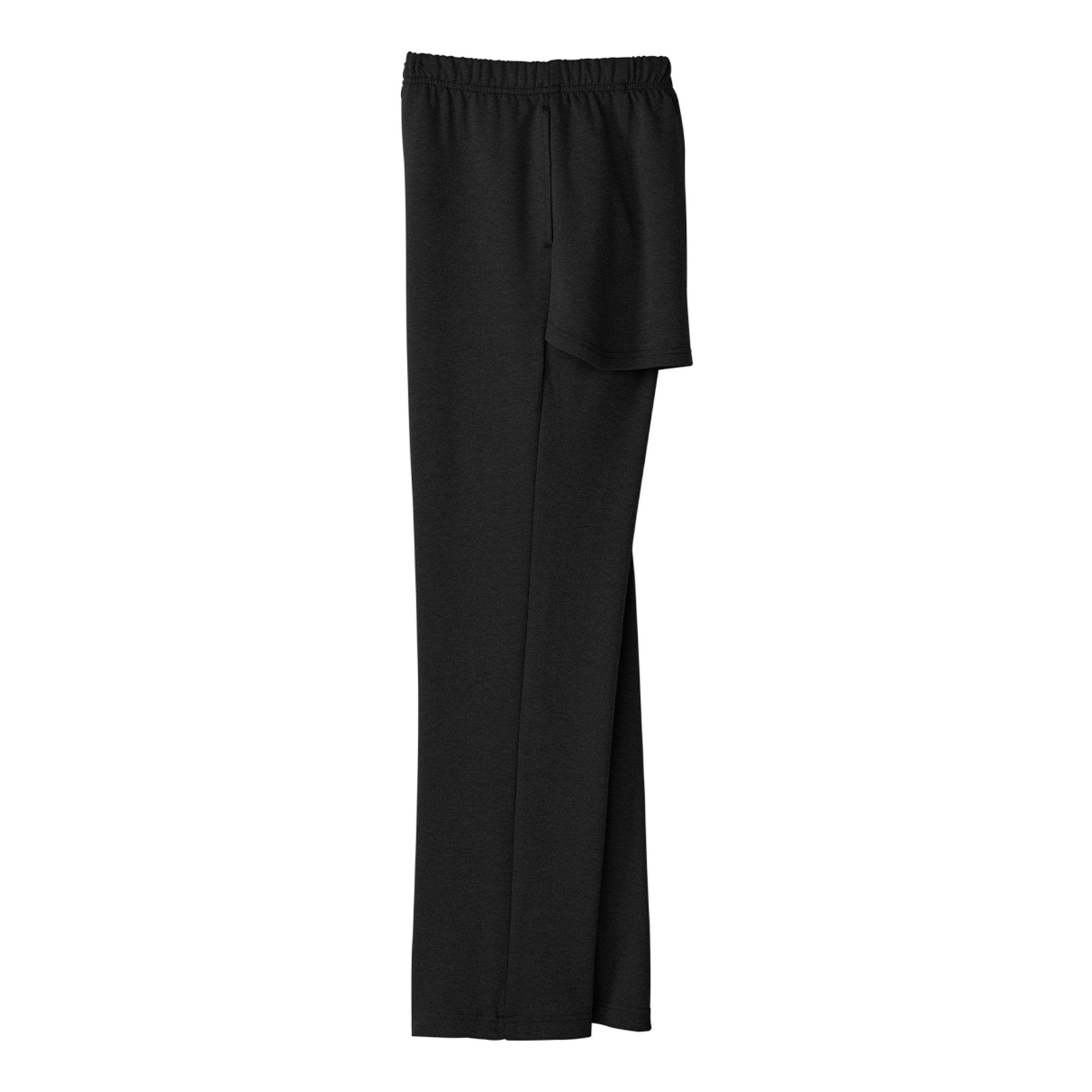 Silverts Women's Open Back Gabardine Wheelchair Pants, Black