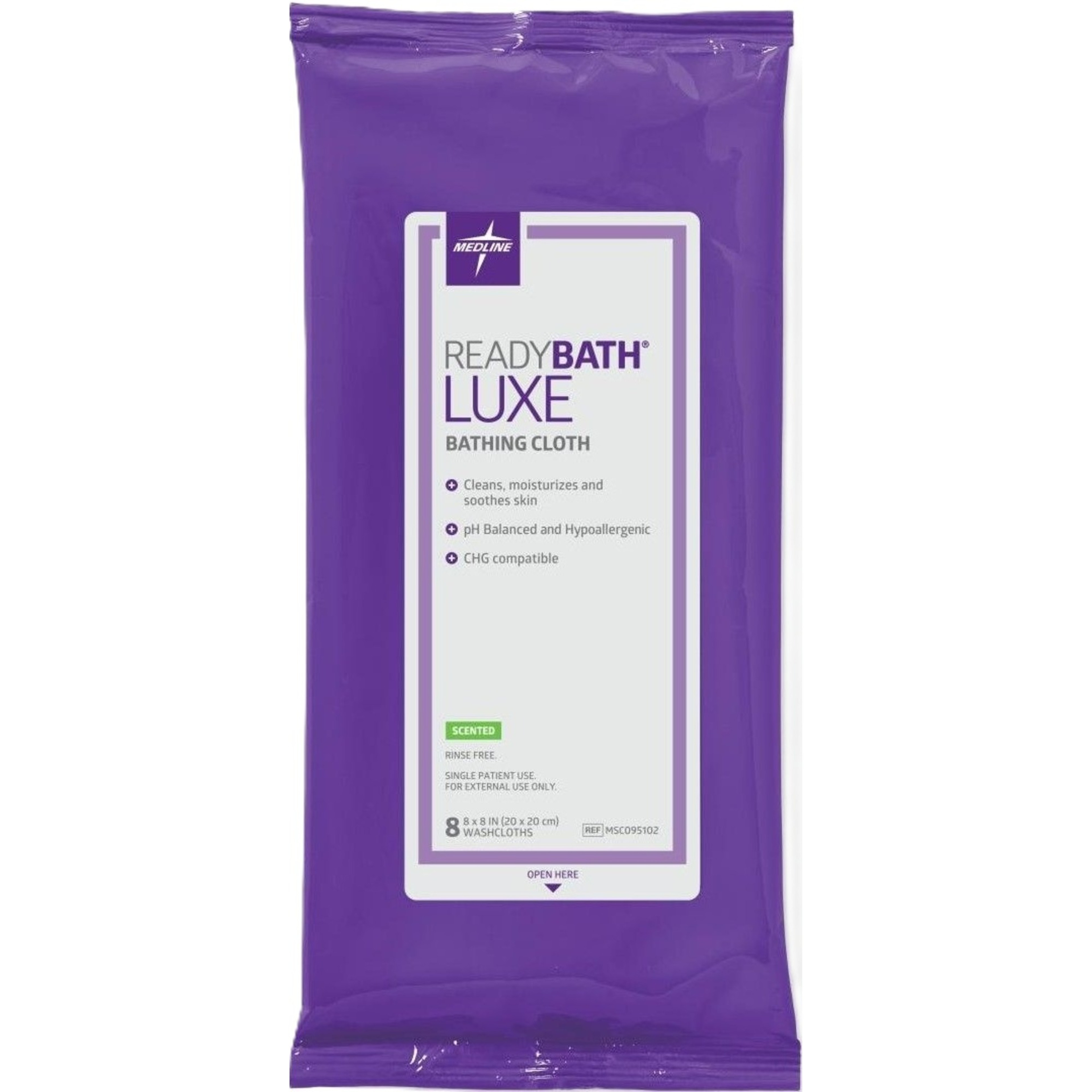 Medline ReadyBath LUXE Total Body Cleansing Heavyweight Washcloths