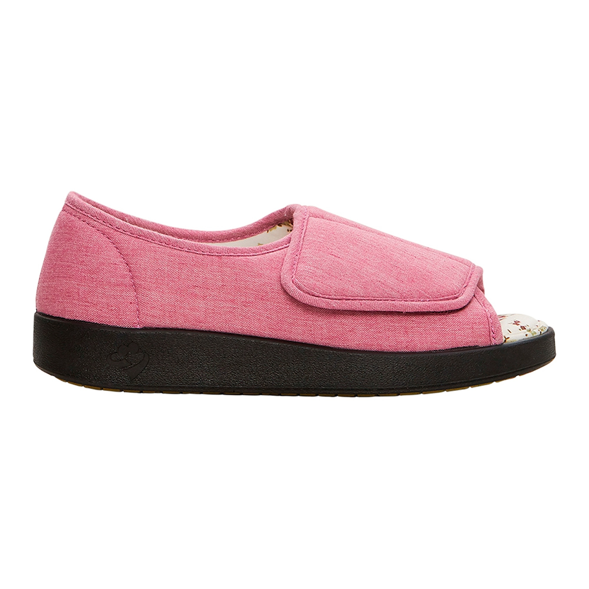 Silverts Women's Extra Wide Sandal, Misty Rose