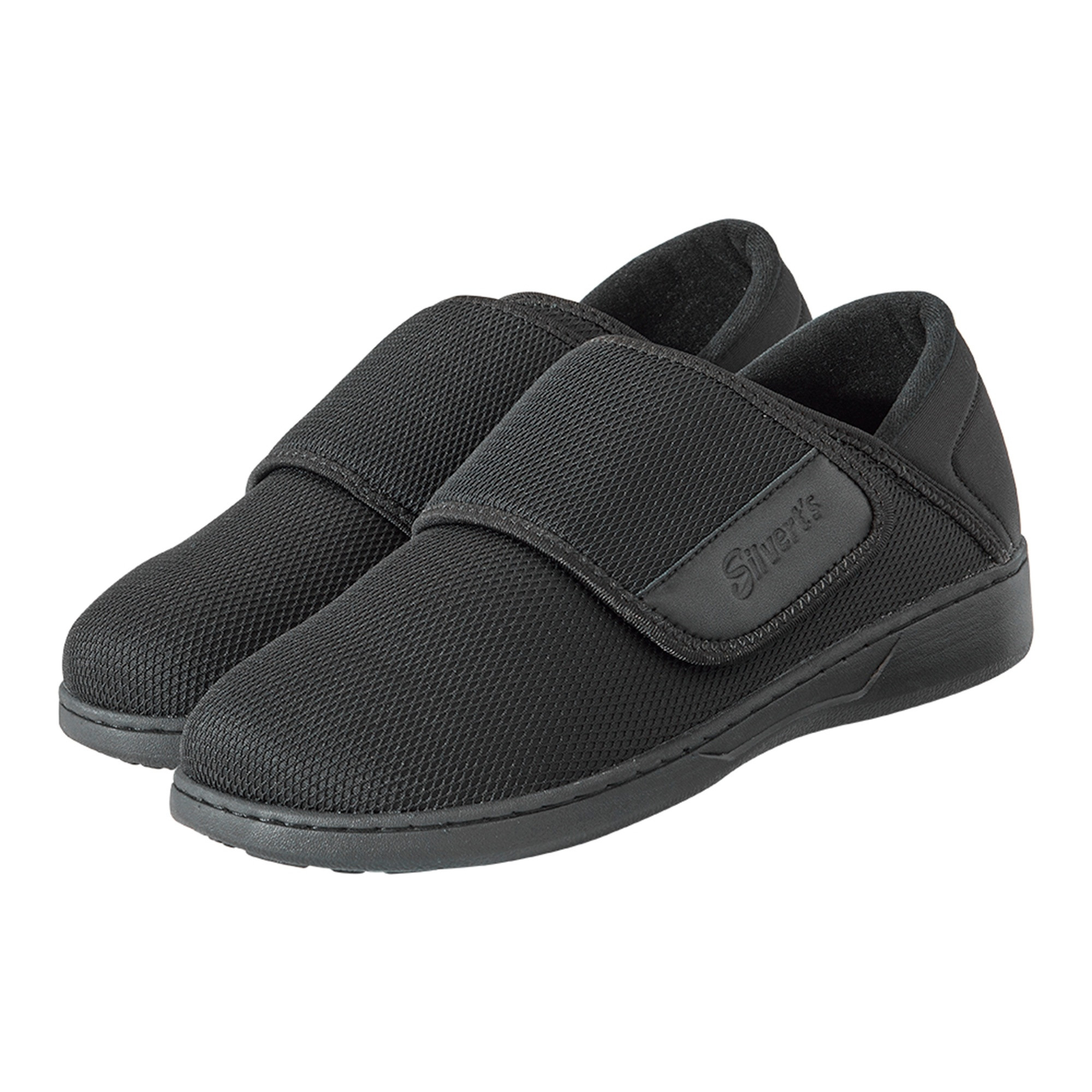 Silverts Extra Wide Women's Comfort Steps Shoes, Black