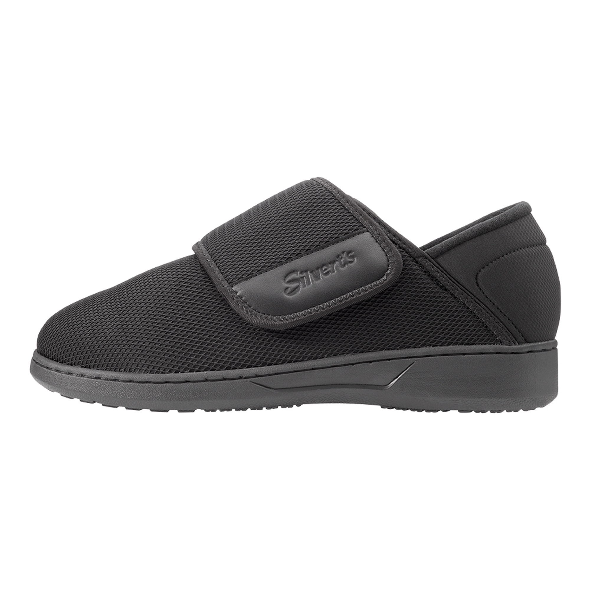 Silverts Extra Wide Men's Comfort Steps Shoes, Black