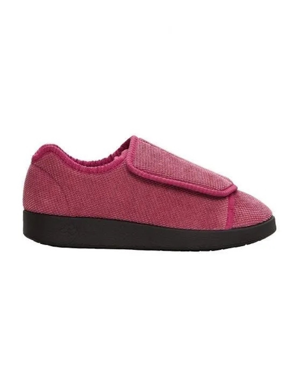Silverts Women's Extra Extra Wide Easy Closure Slippers, Dusty Rose