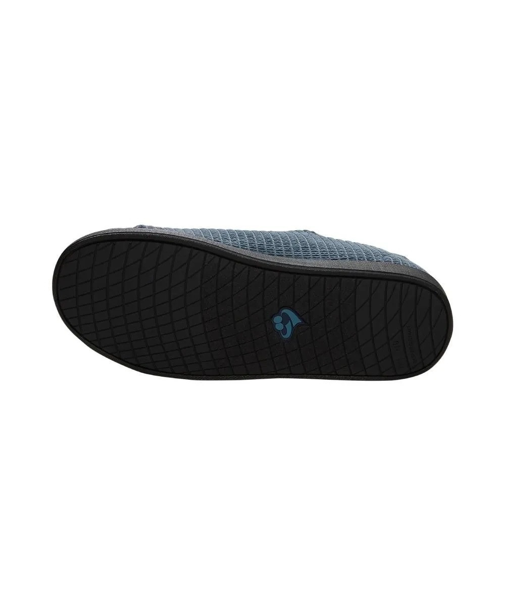 Silverts Men's Extra Extra Wide Easy Closure Slippers, Steel