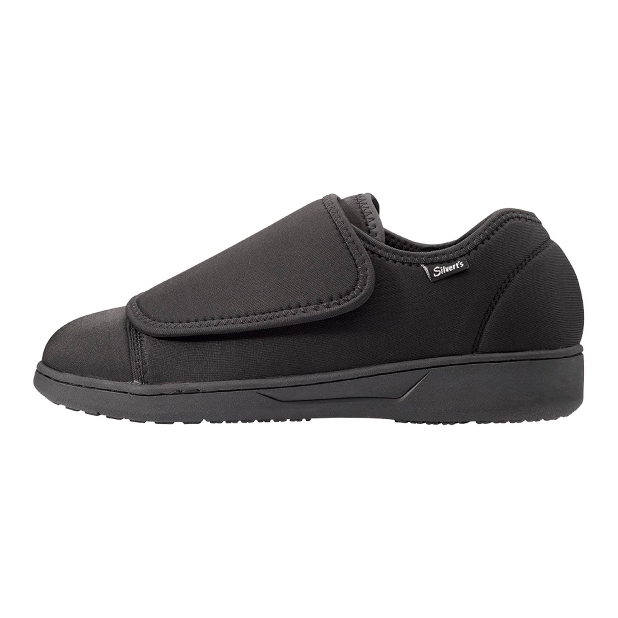 Silverts Men's Extra Wide Shoes, Black