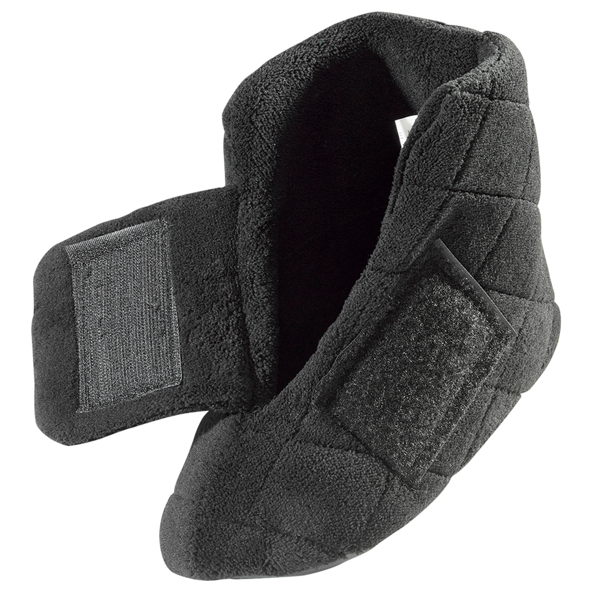Silverts Women's Extra Wide Slippers, Black
