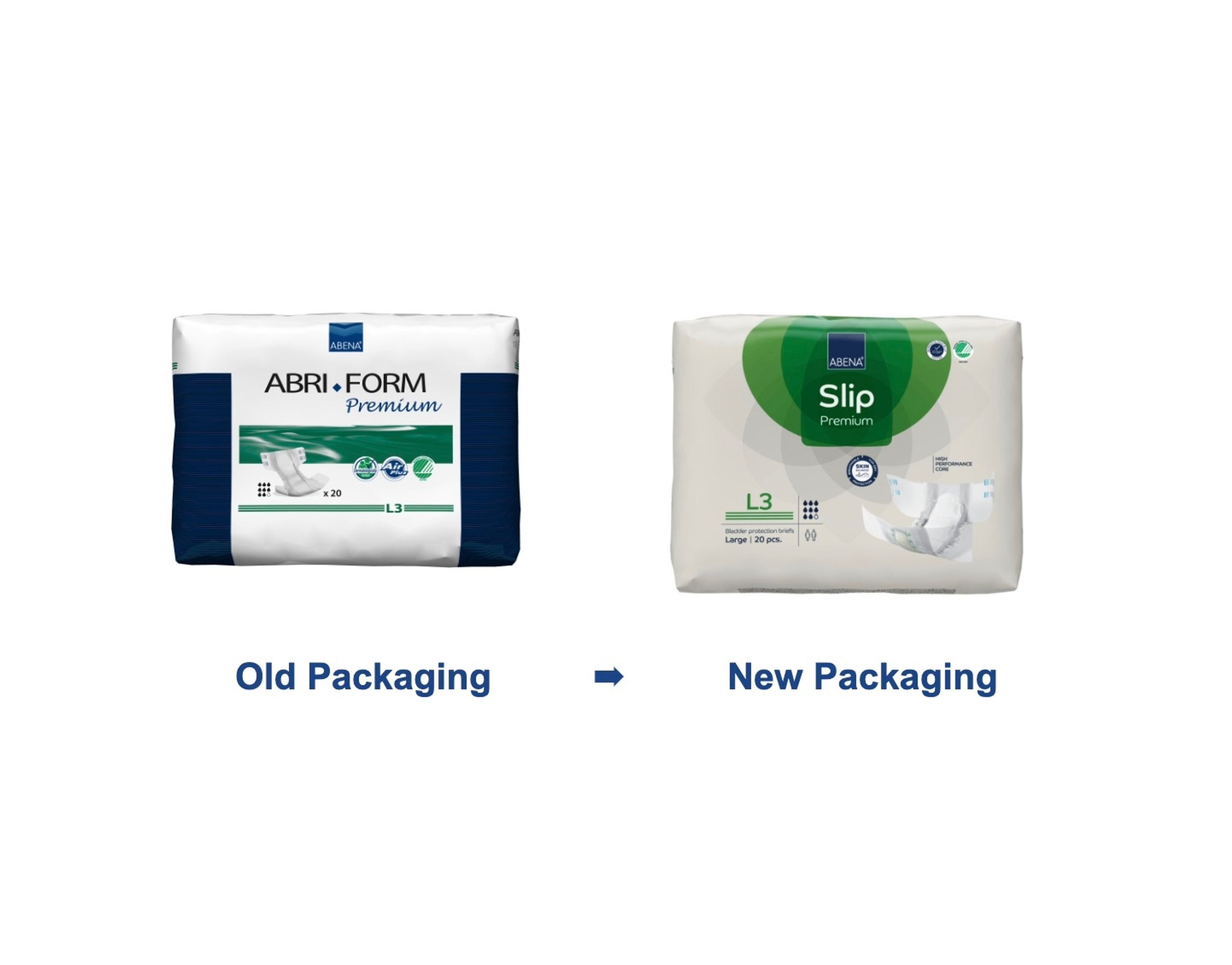Abena Slip Premium Diapers with Tabs, Level 3s