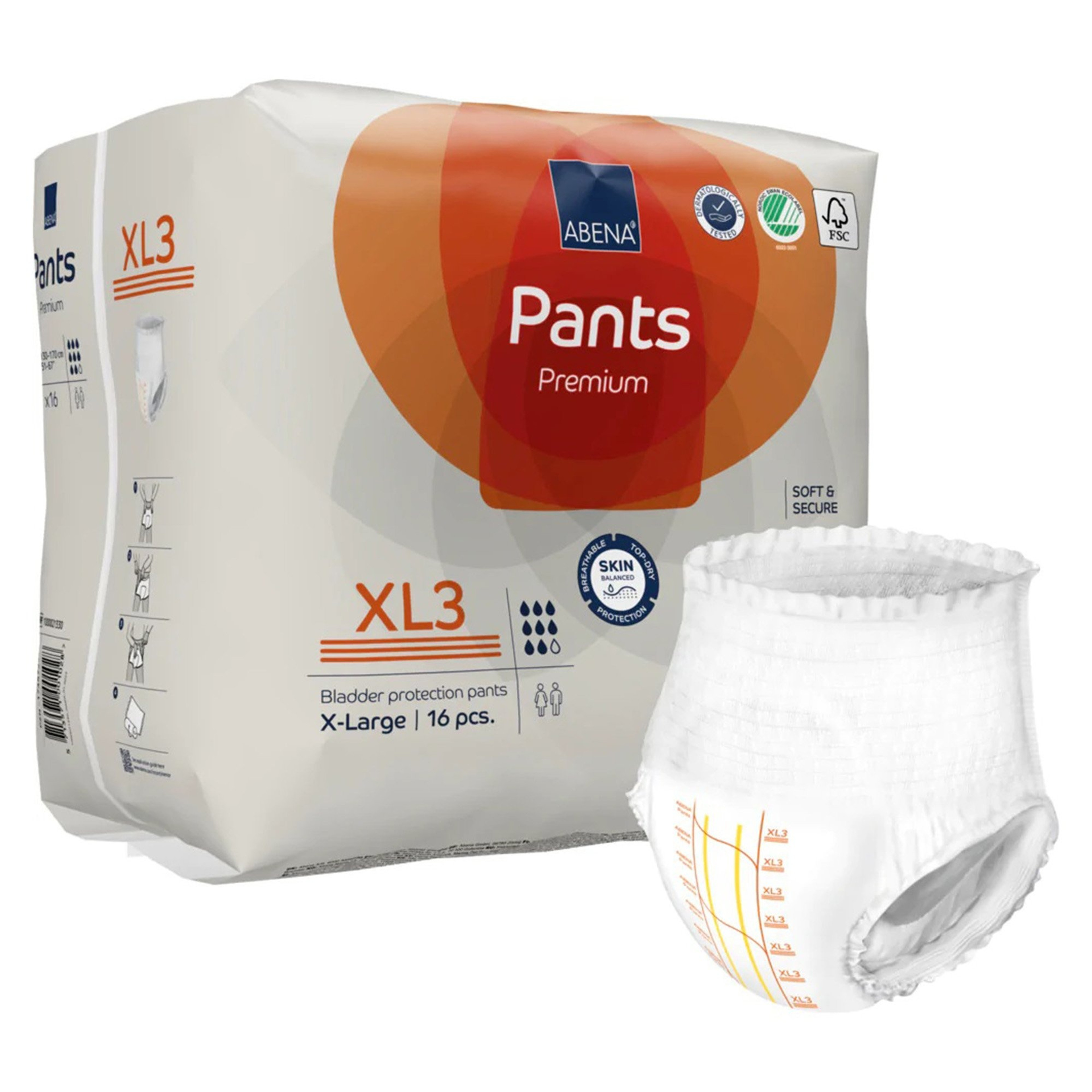 Abena Pants Pull-Up Underwear, Level 3s