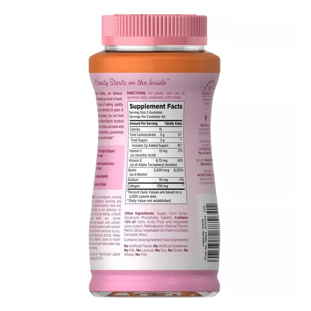 Nature's Bounty Hair, Skin & Nails Gummies with Collagen