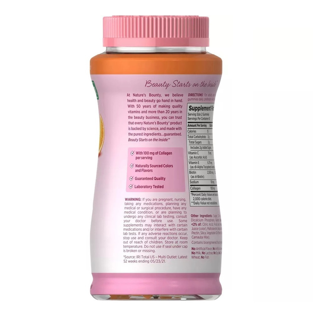 Nature's Bounty Hair, Skin & Nails Gummies with Collagen