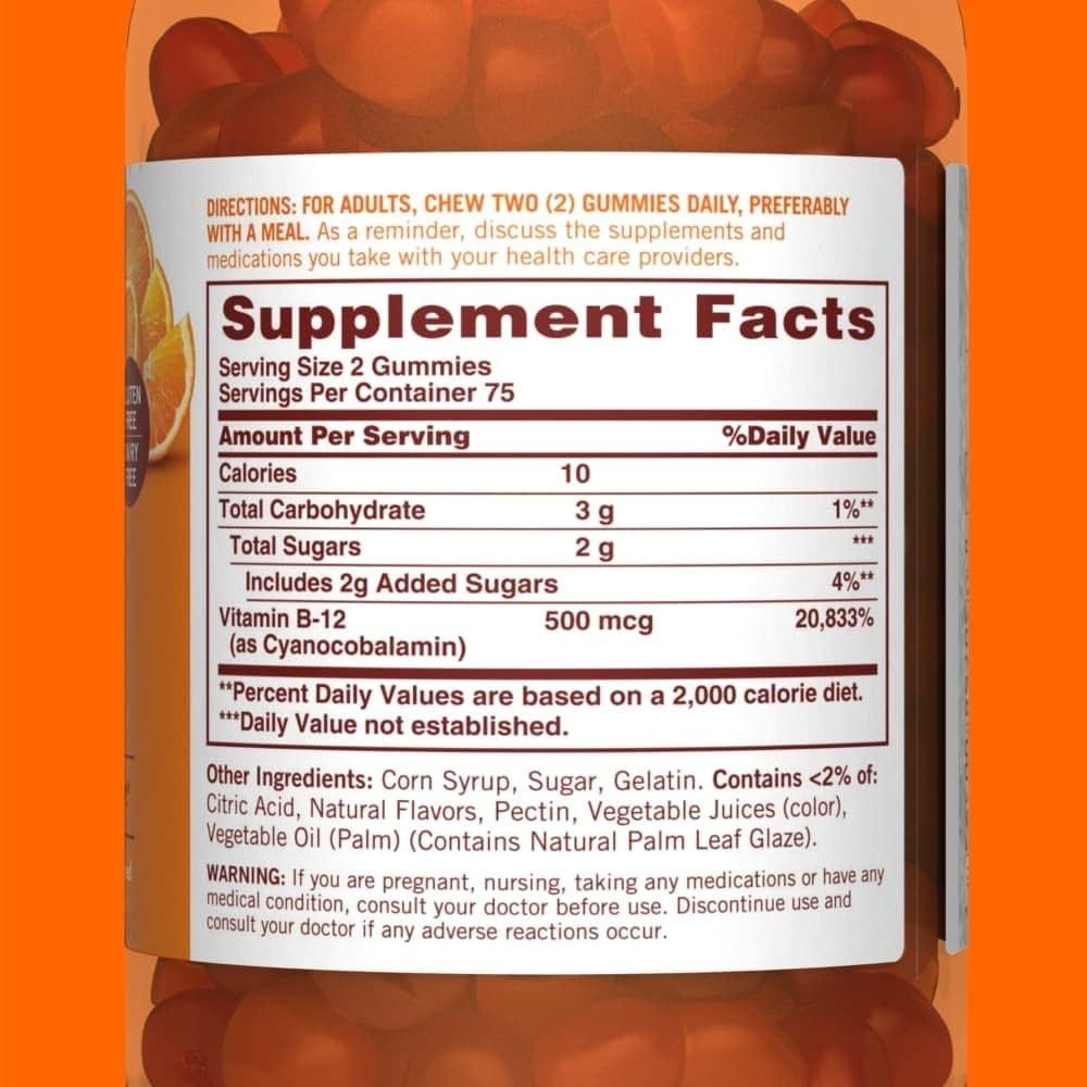 Sundown Vitamin B-12 500 mcg