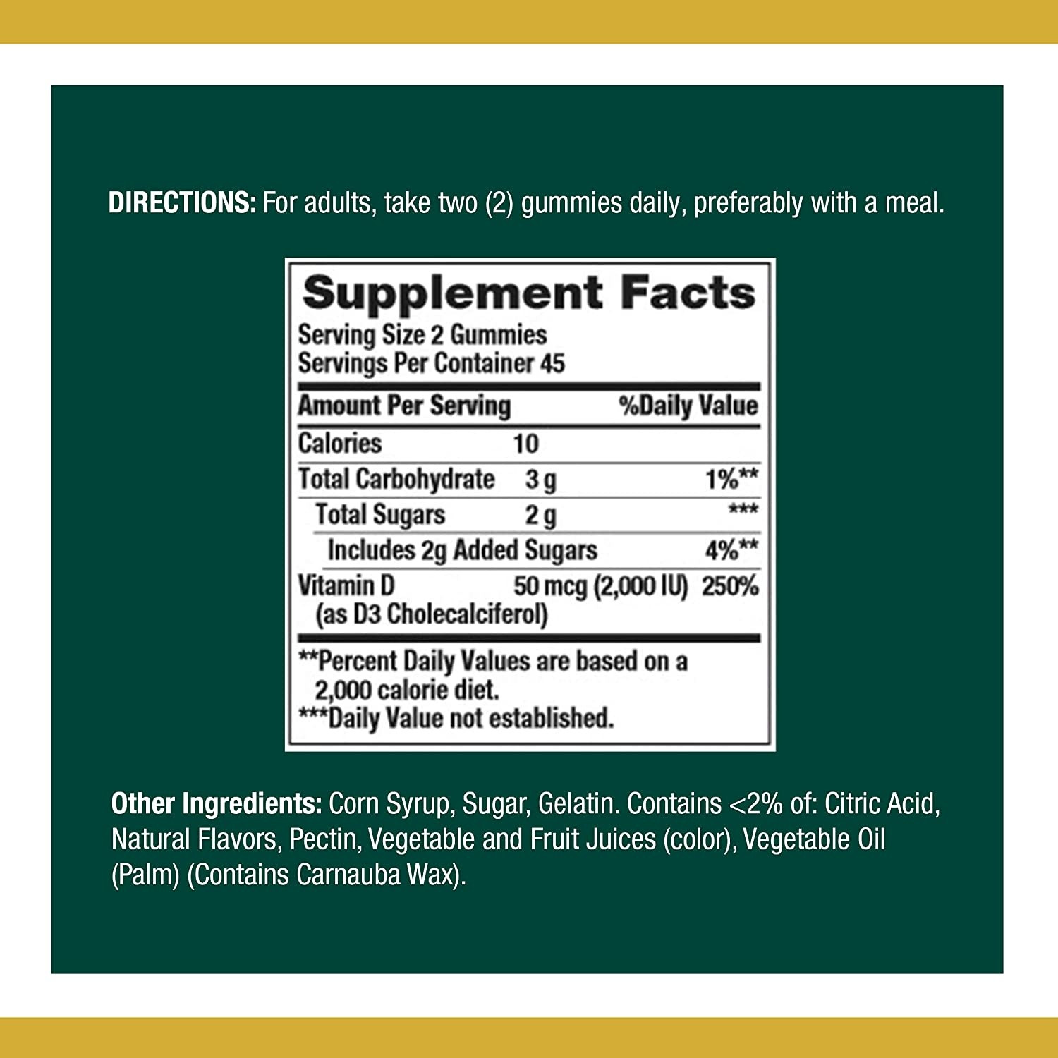Nature's Bounty Vitamin D3 Gummies