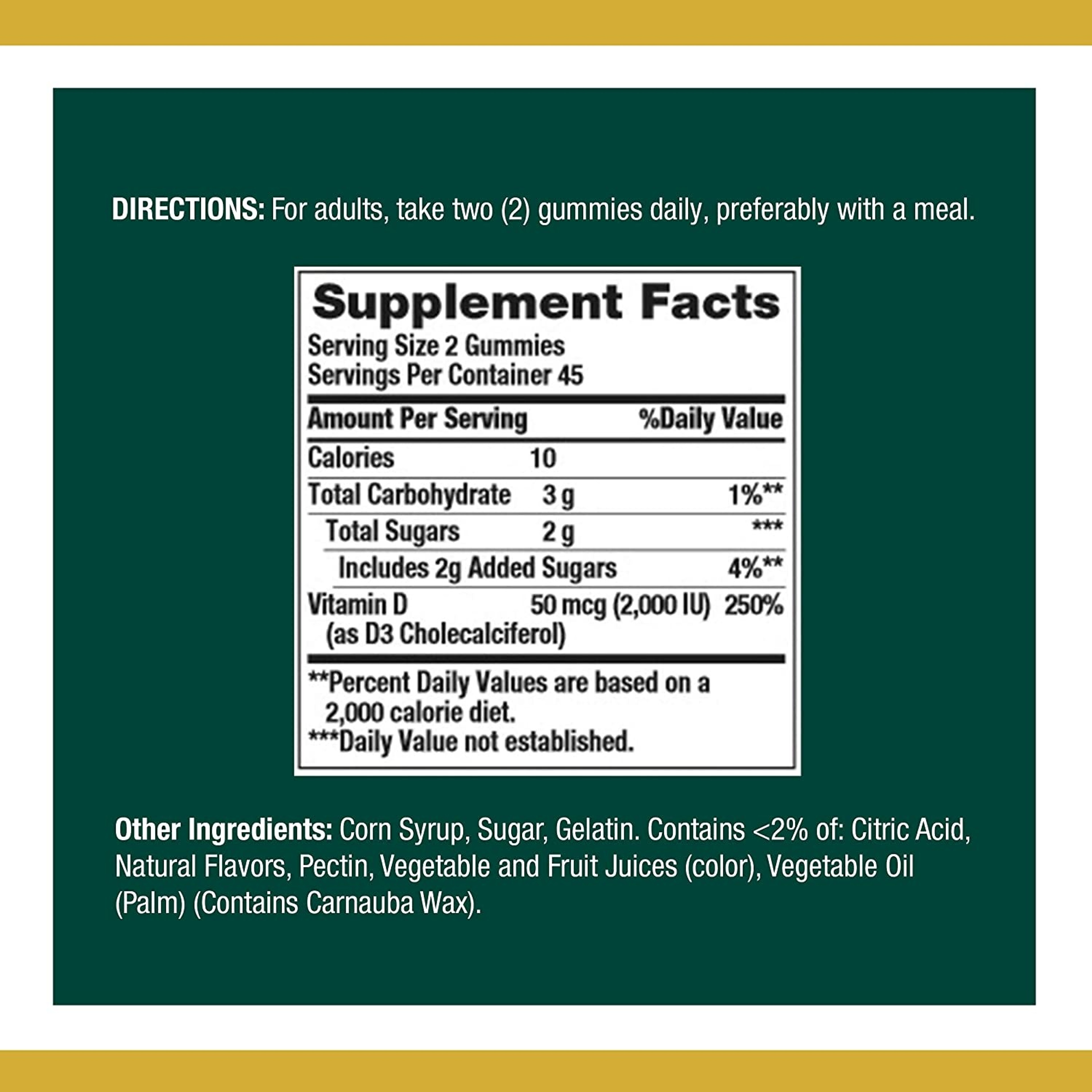 Nature's Bounty Vitamin D3 Gummies