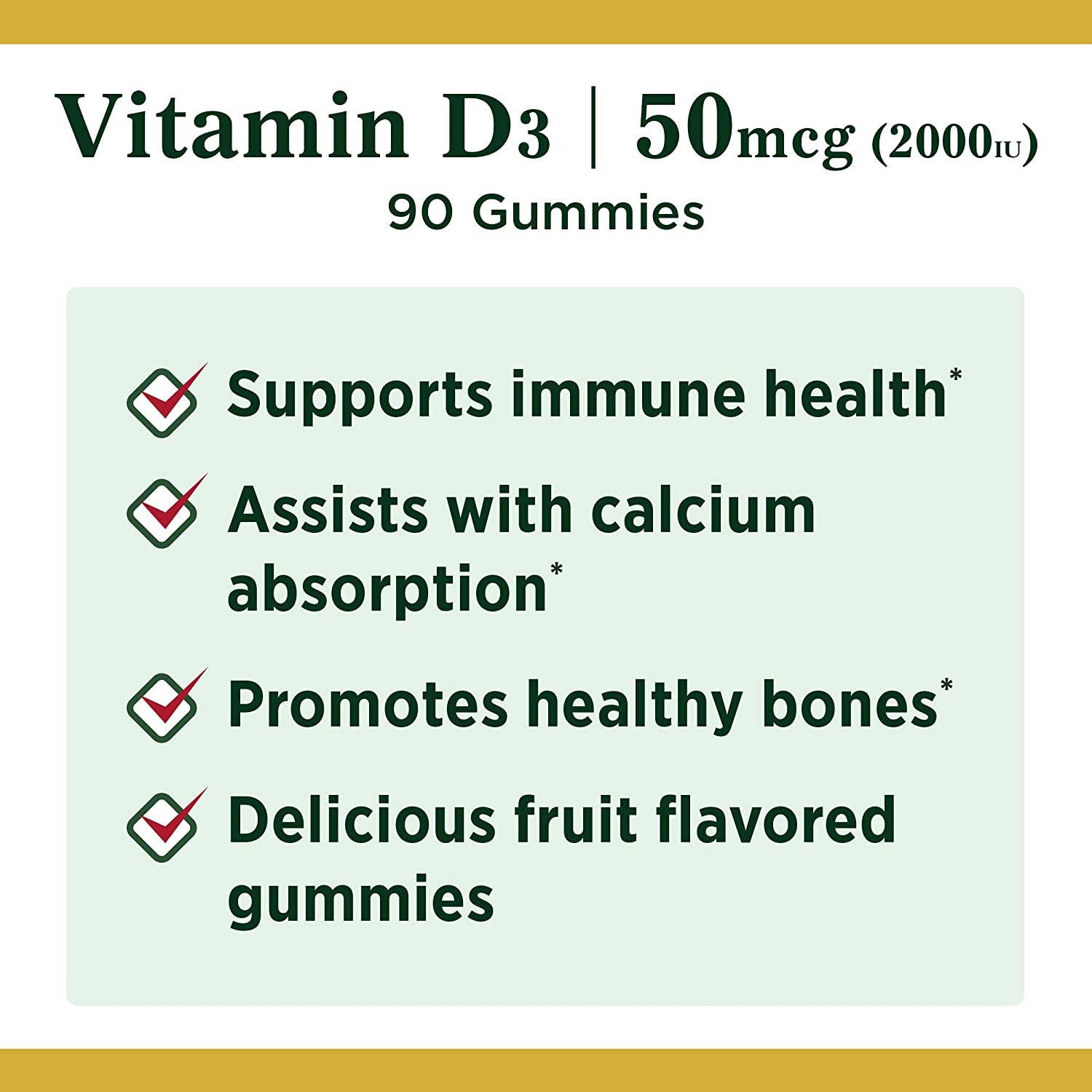 Nature's Bounty Vitamin D3 Gummies