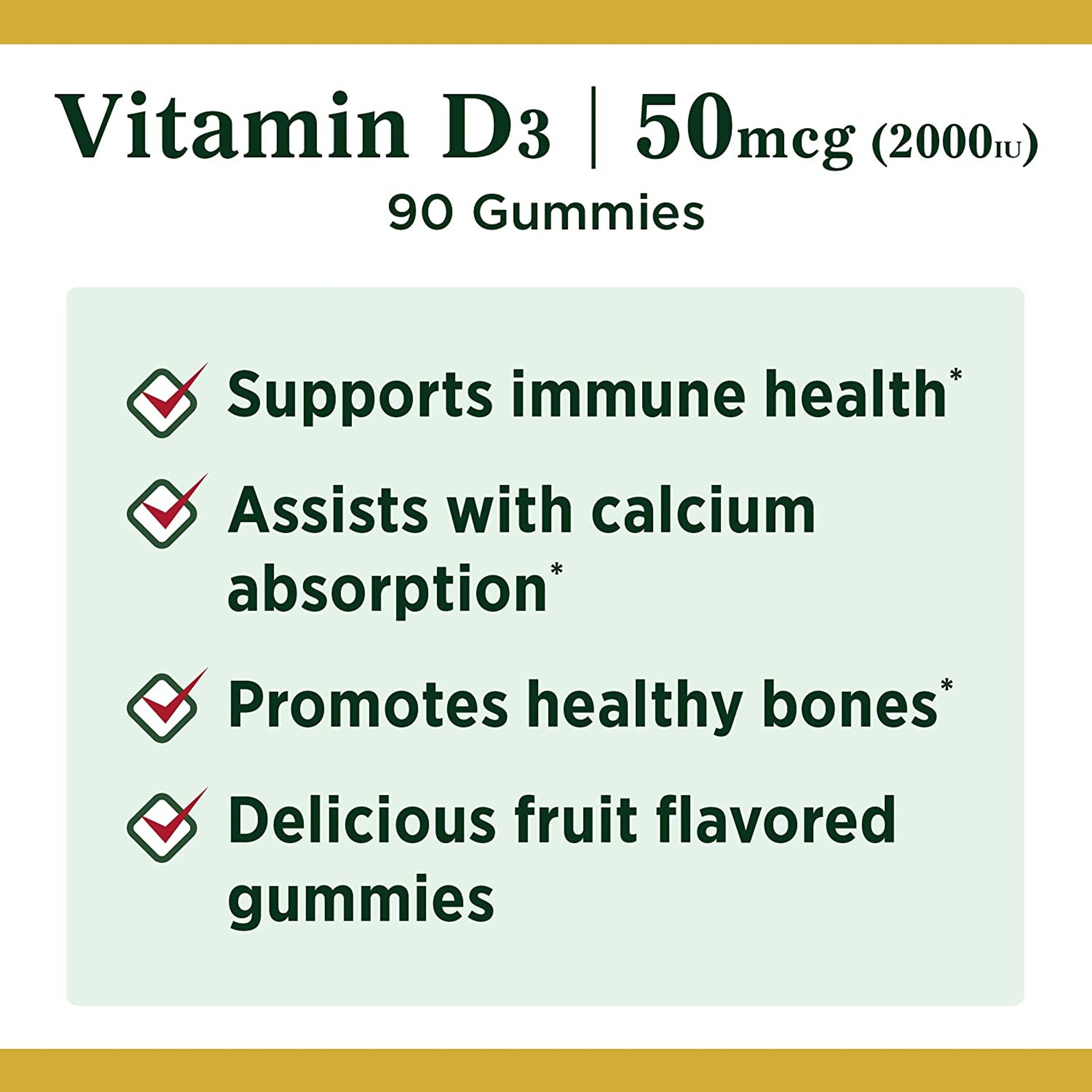 Nature's Bounty Vitamin D3 Gummies