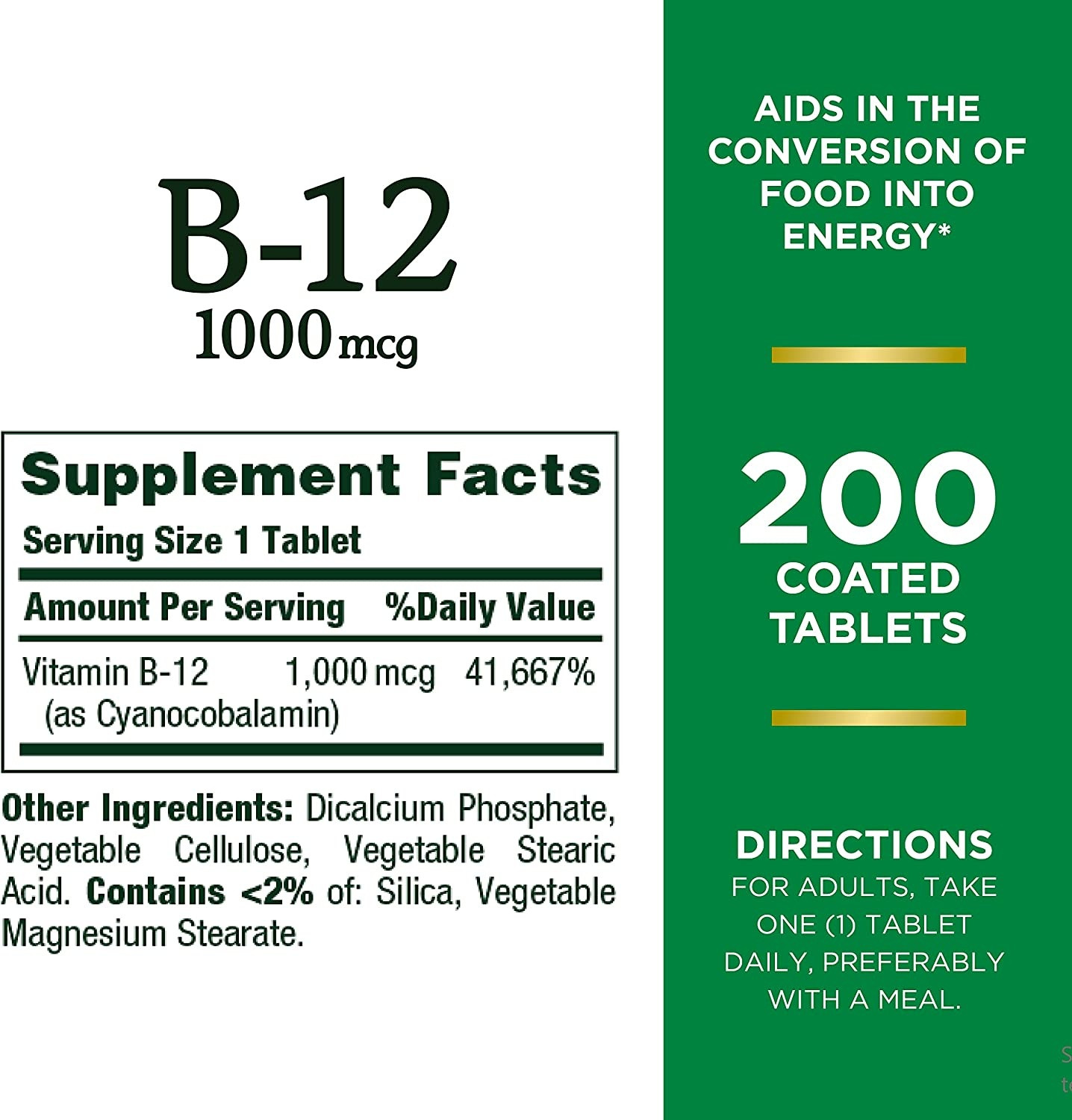Nature's Bounty Vitamin B-12 1000 mcg