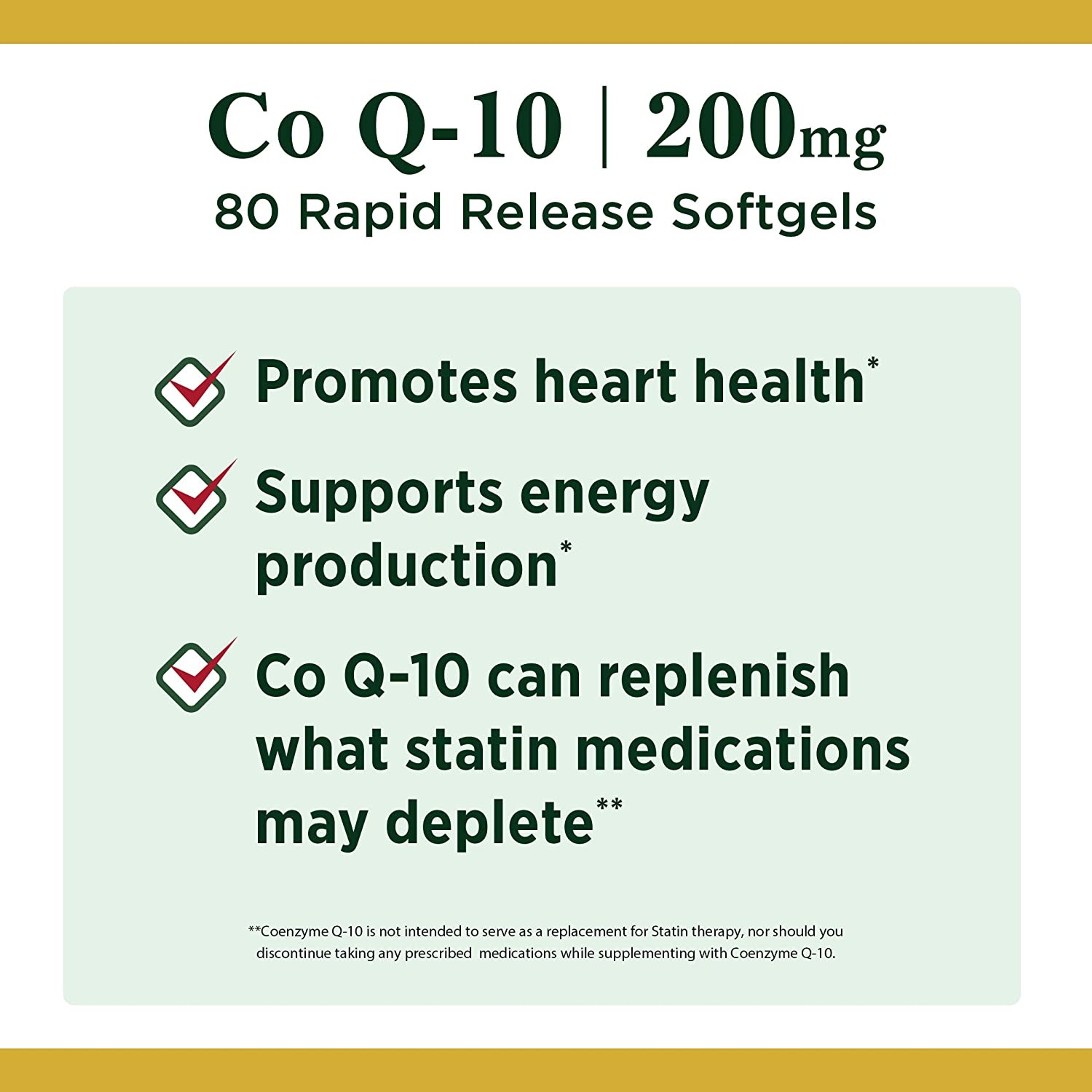 Nature's Bounty CoQ10 Supplement 200 mg