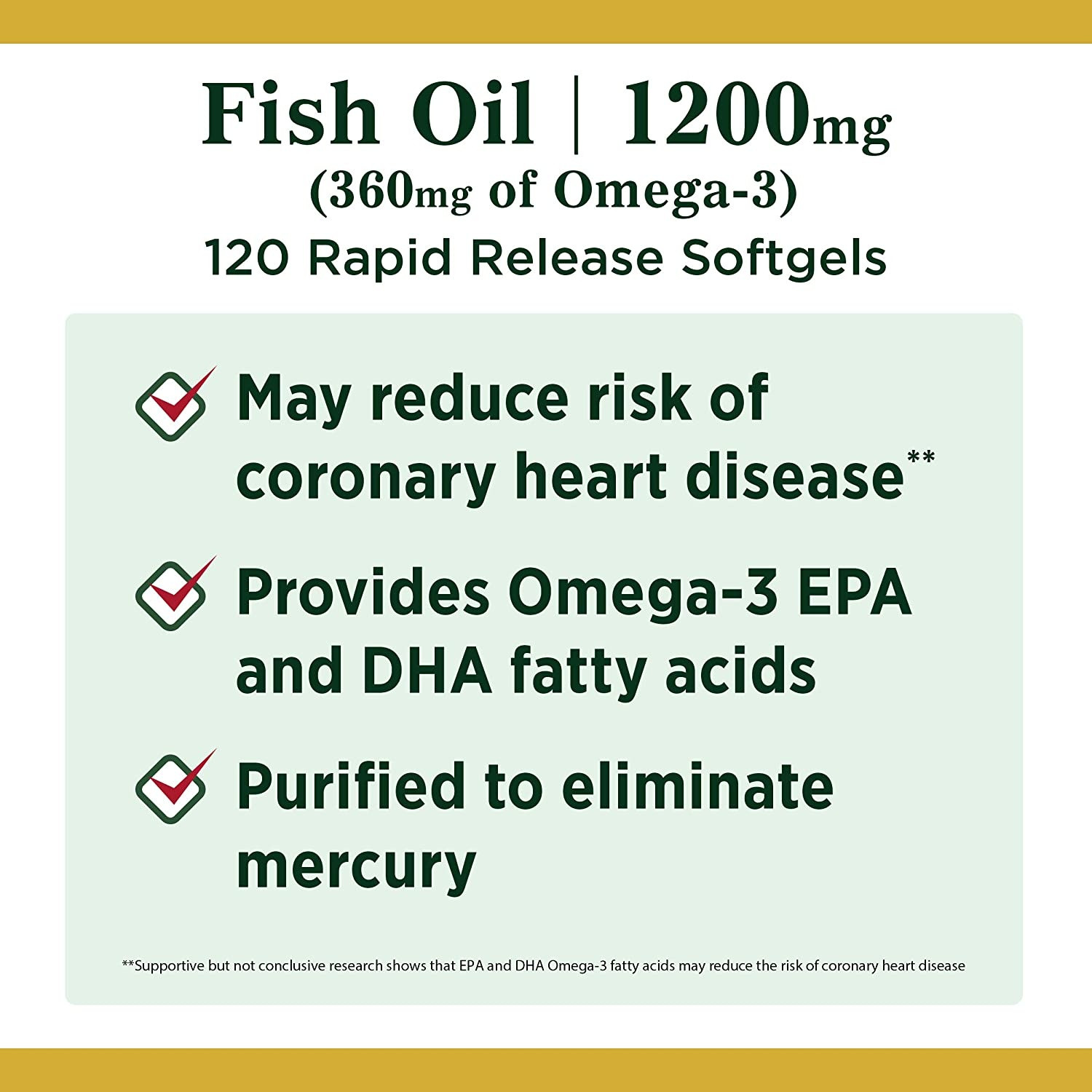 Nature's Bounty Fish Oil with Omega-3