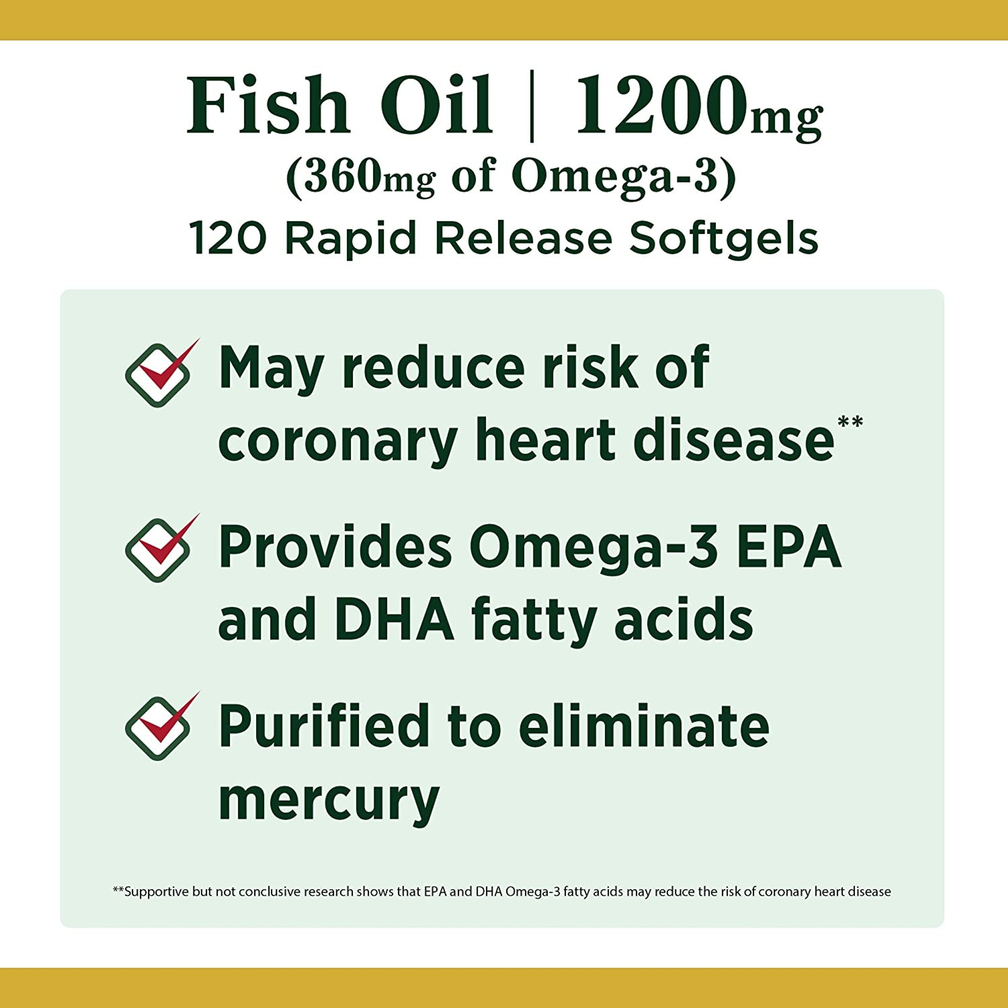 Nature's Bounty Fish Oil with Omega-3