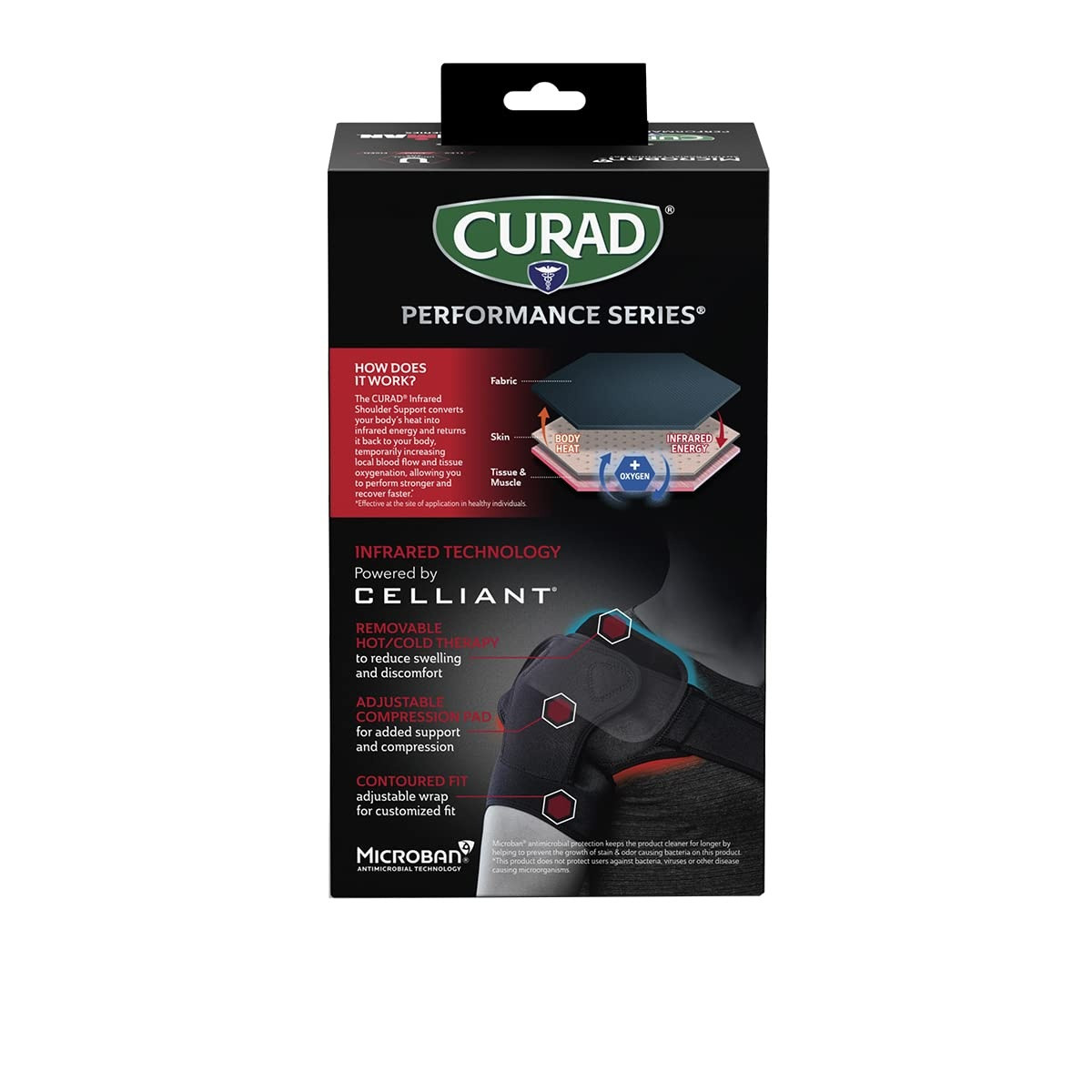 Curad Performance Series Ironman Infrared Shoulder Support Hot/Cold Therapy