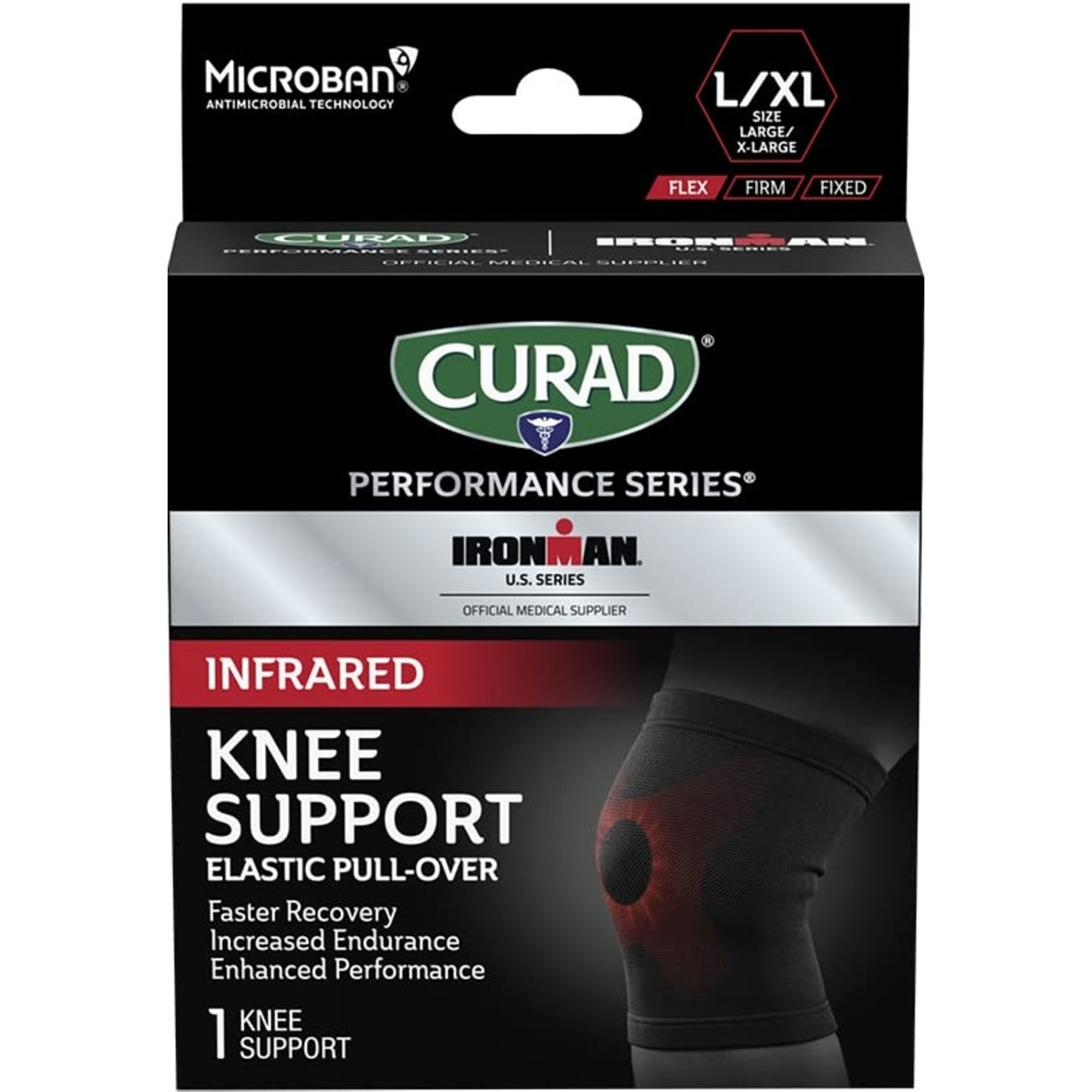 Curad Performance Series Ironman Infrared Knee Support Elastic Pull-Over