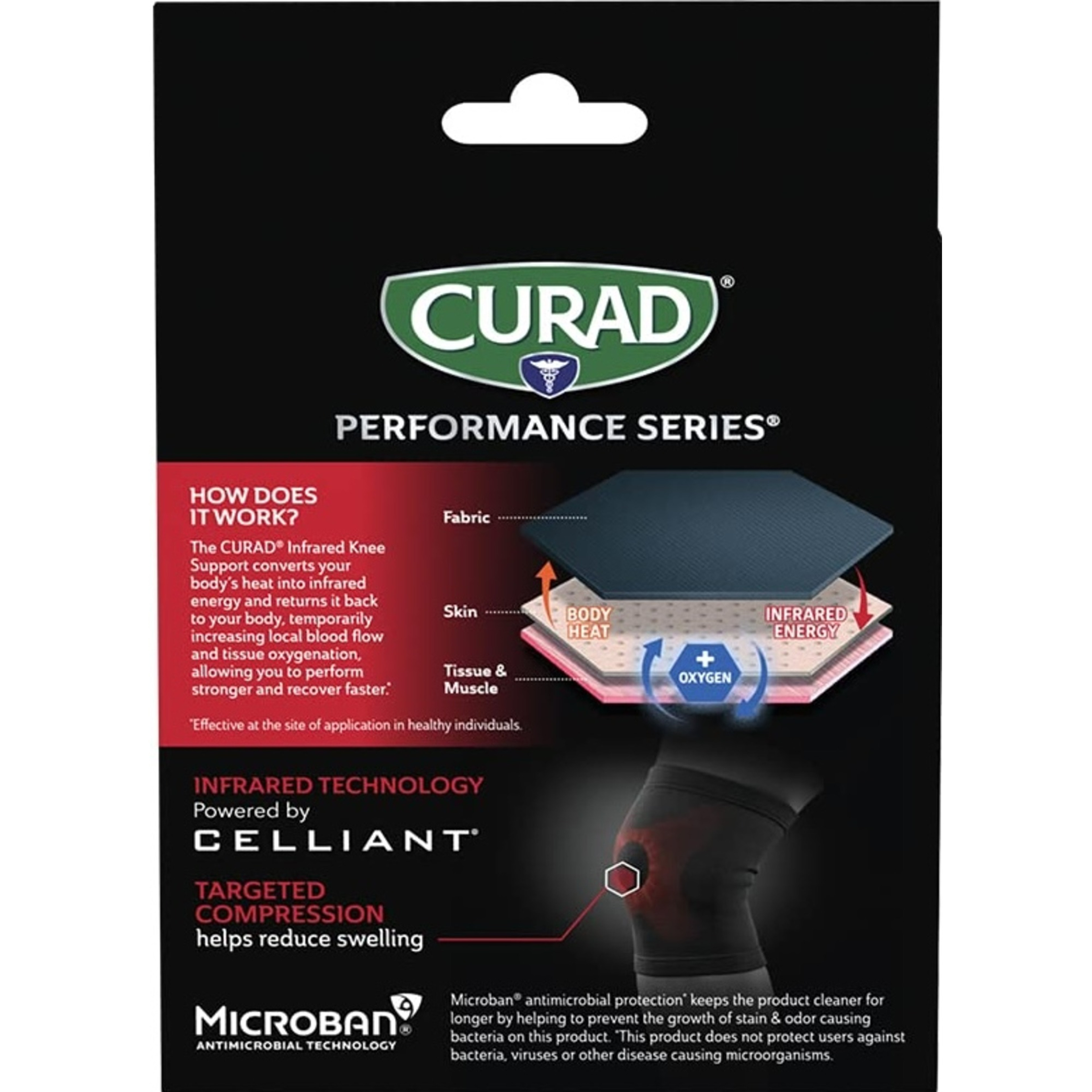 Curad Performance Series Ironman Infrared Knee Support Elastic Pull-Over