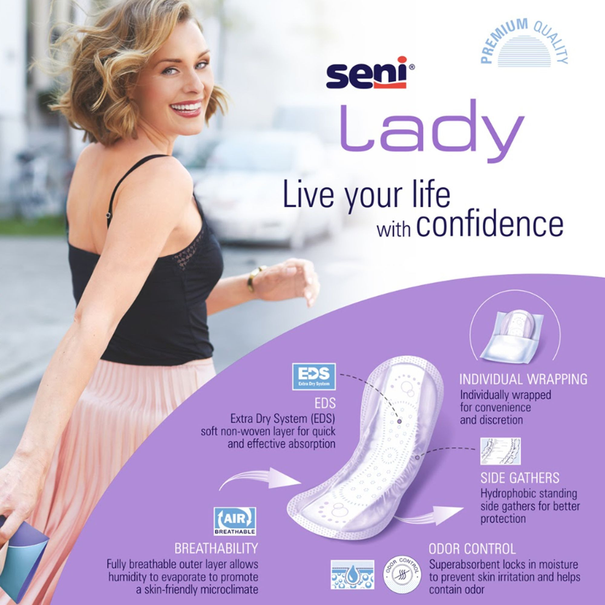Seni Lady Light Pads, Regular