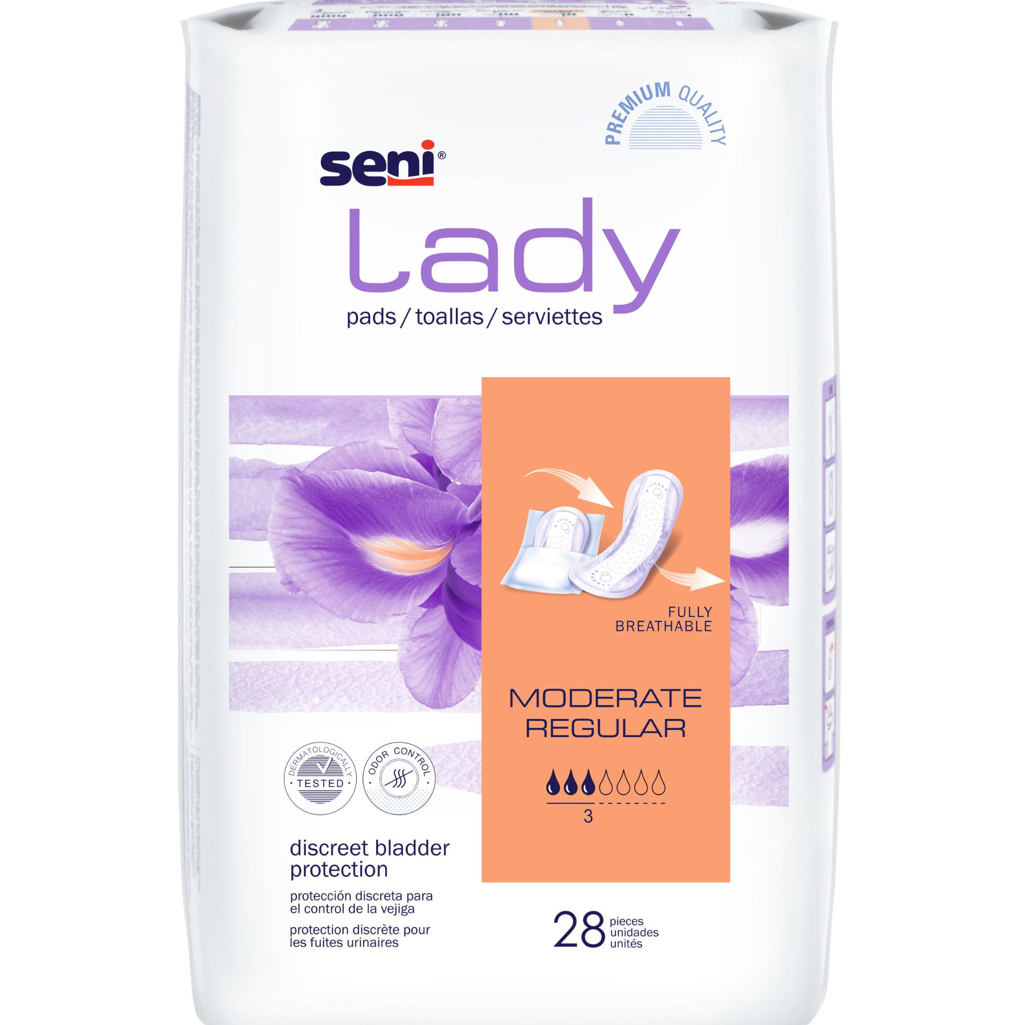 Seni Lady Moderate Pads, Regular & Long